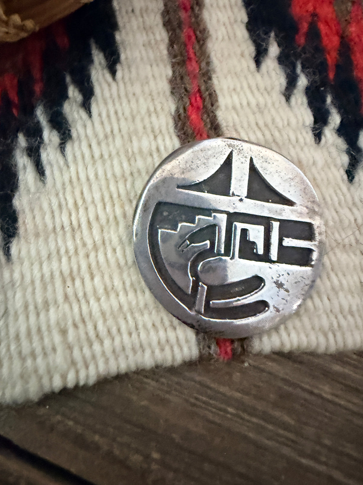 Old Pawn Handcrafted Sterling Silver Overlay Brooch