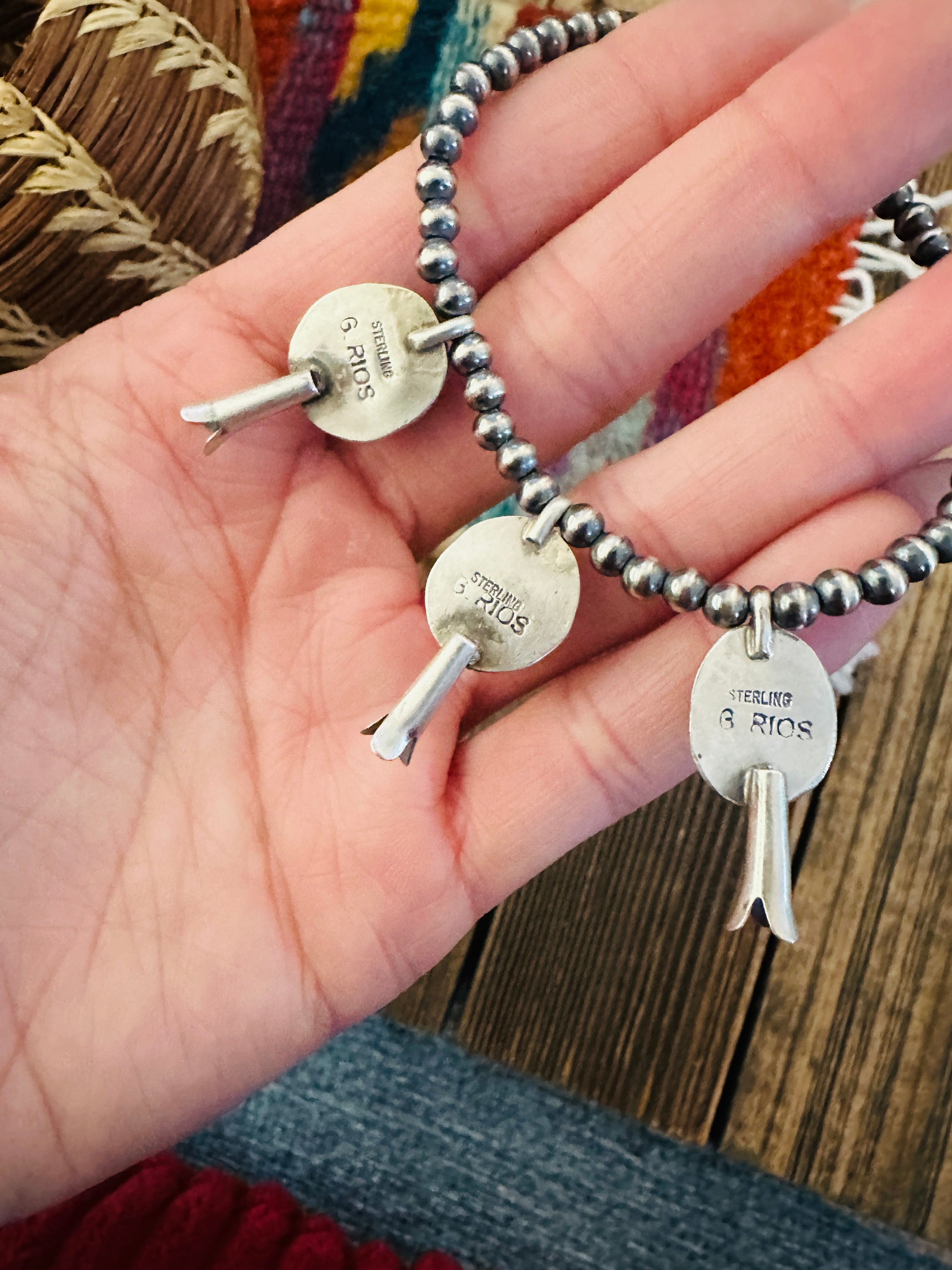 Handcrafted 3mm Sterling Silver Pearl & Multi Stone Blossom Stretch Bracelet