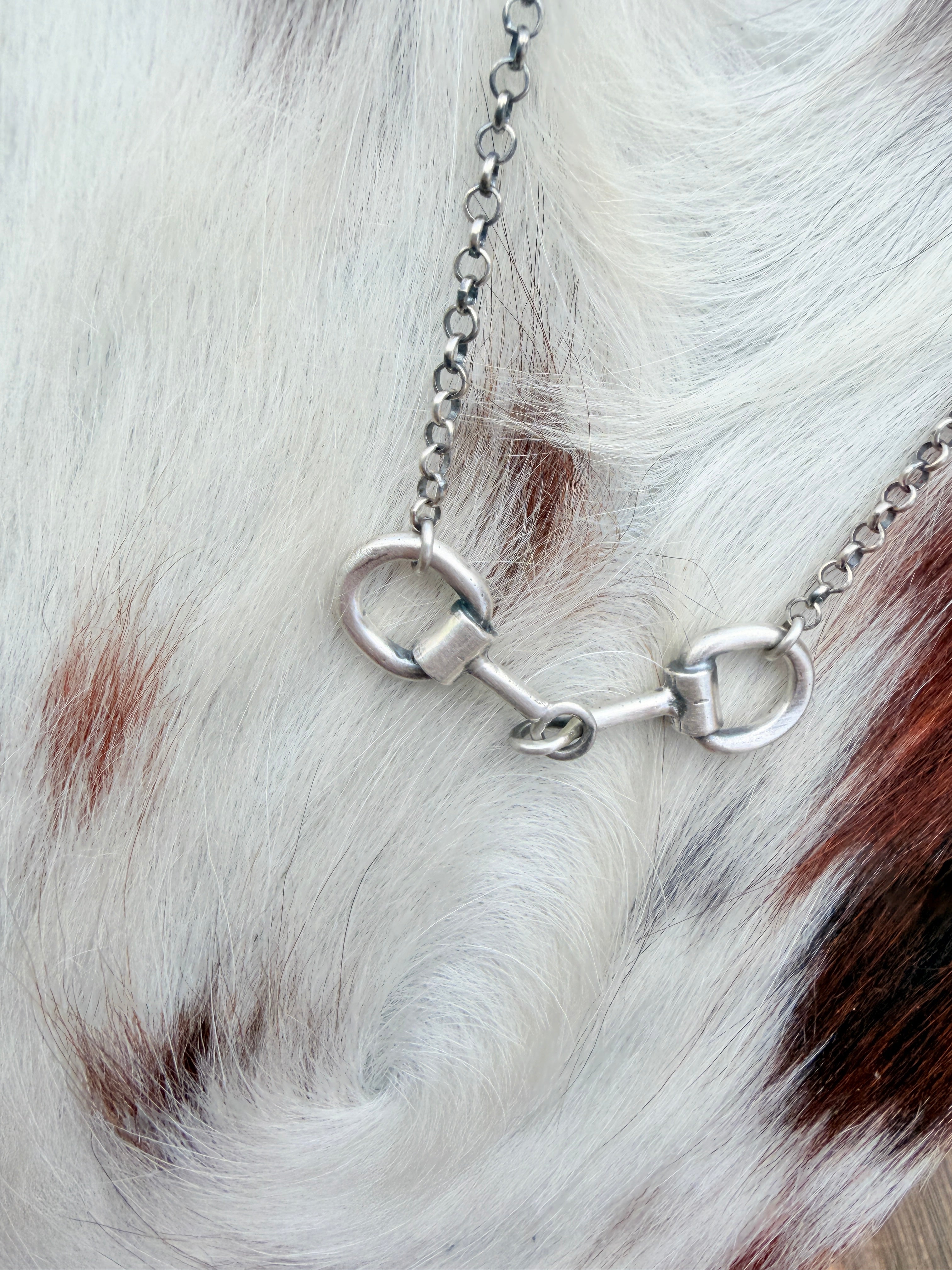 Handcrafted Sterling Silver Horse Bit Necklace