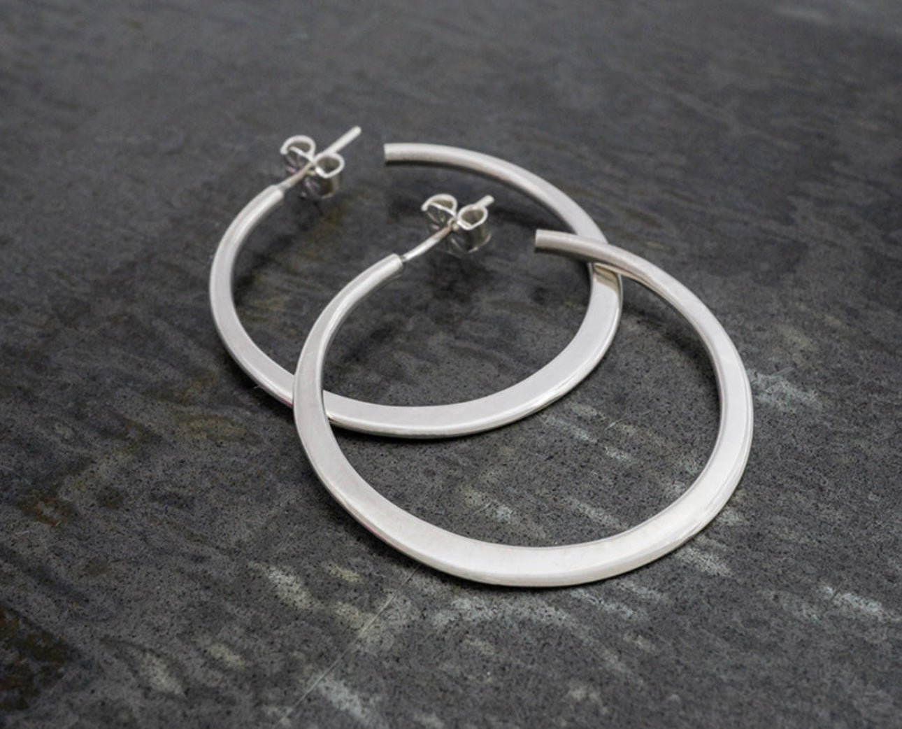 Round Flared Hoops