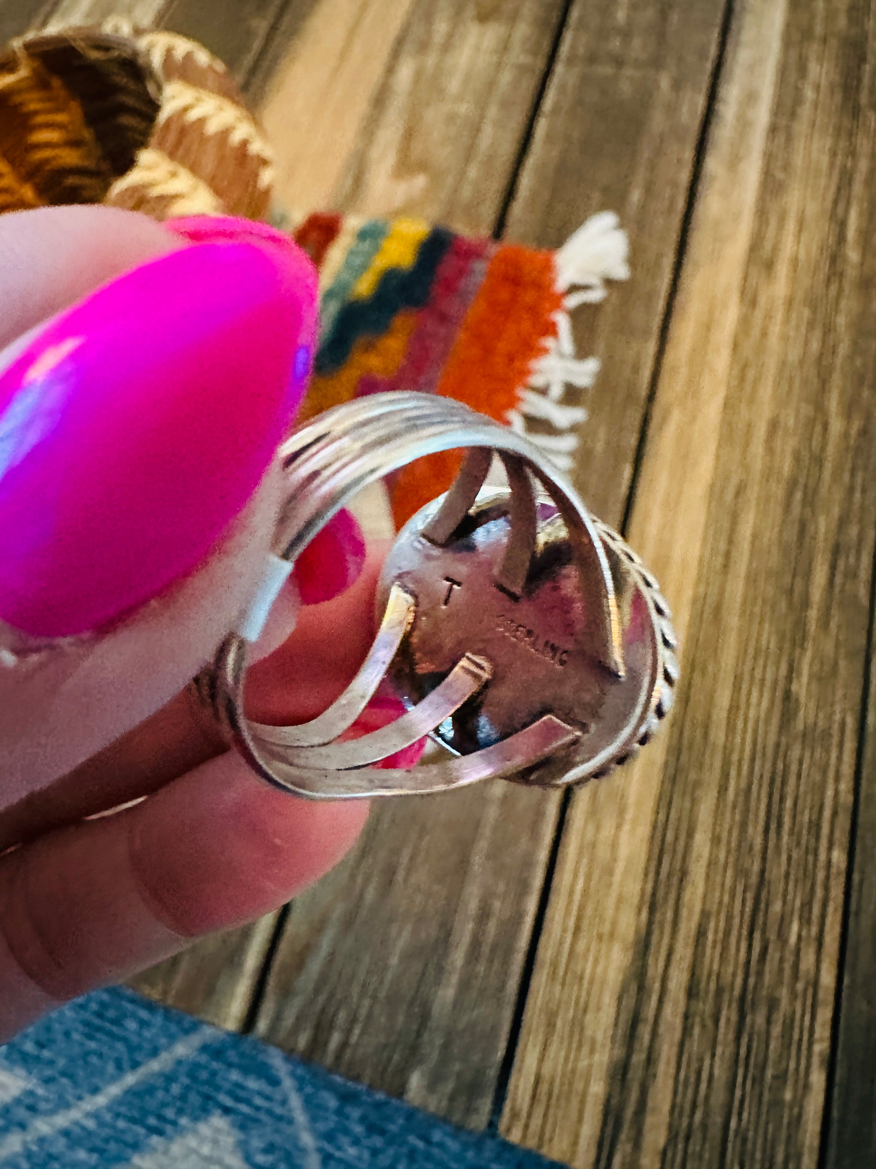 Handcrafted Black Onyx, & Sterling Silver Ring