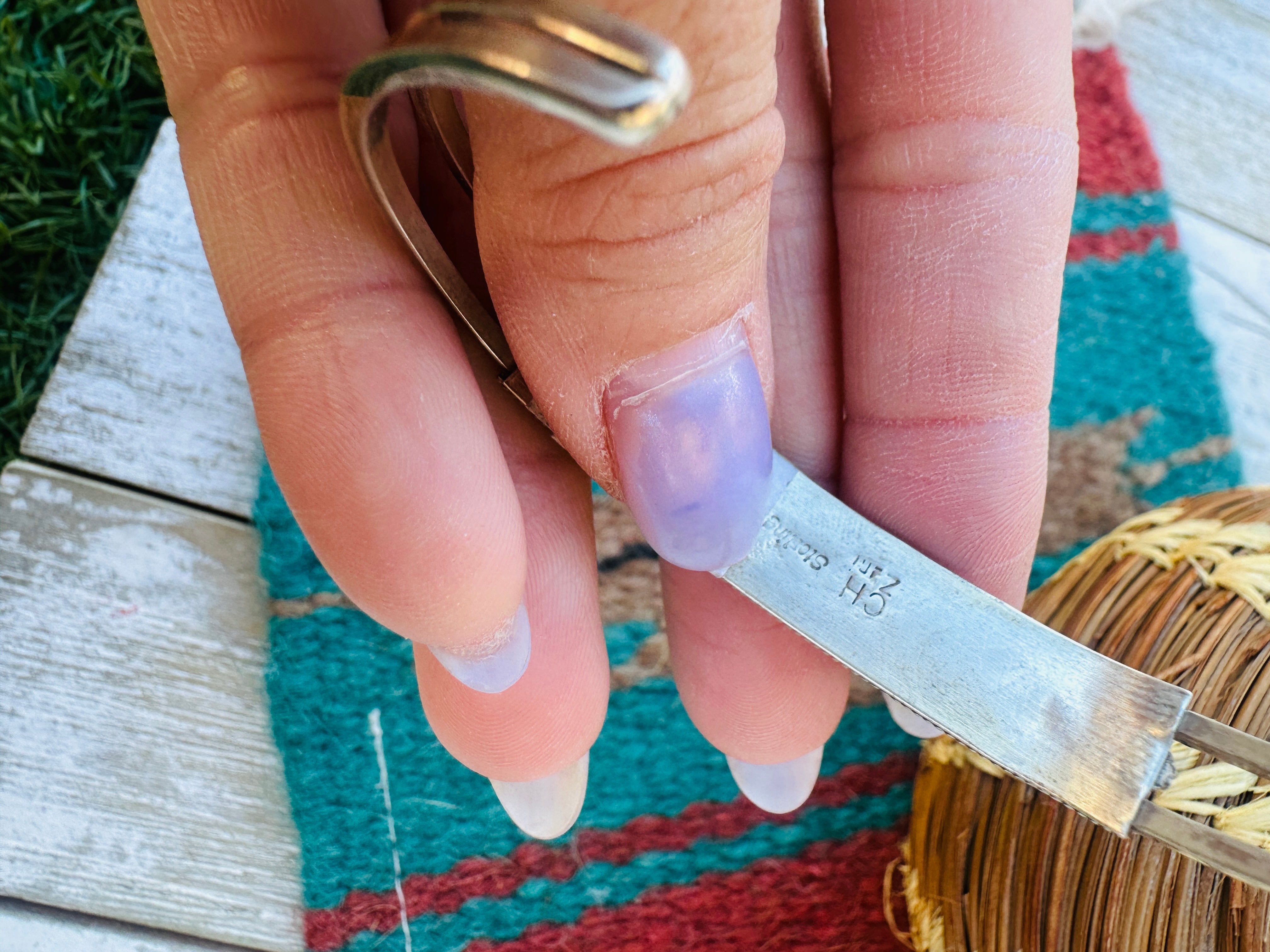 Handcrafted Turquoise & Sterling Silver Inlay Cuff Bracelet