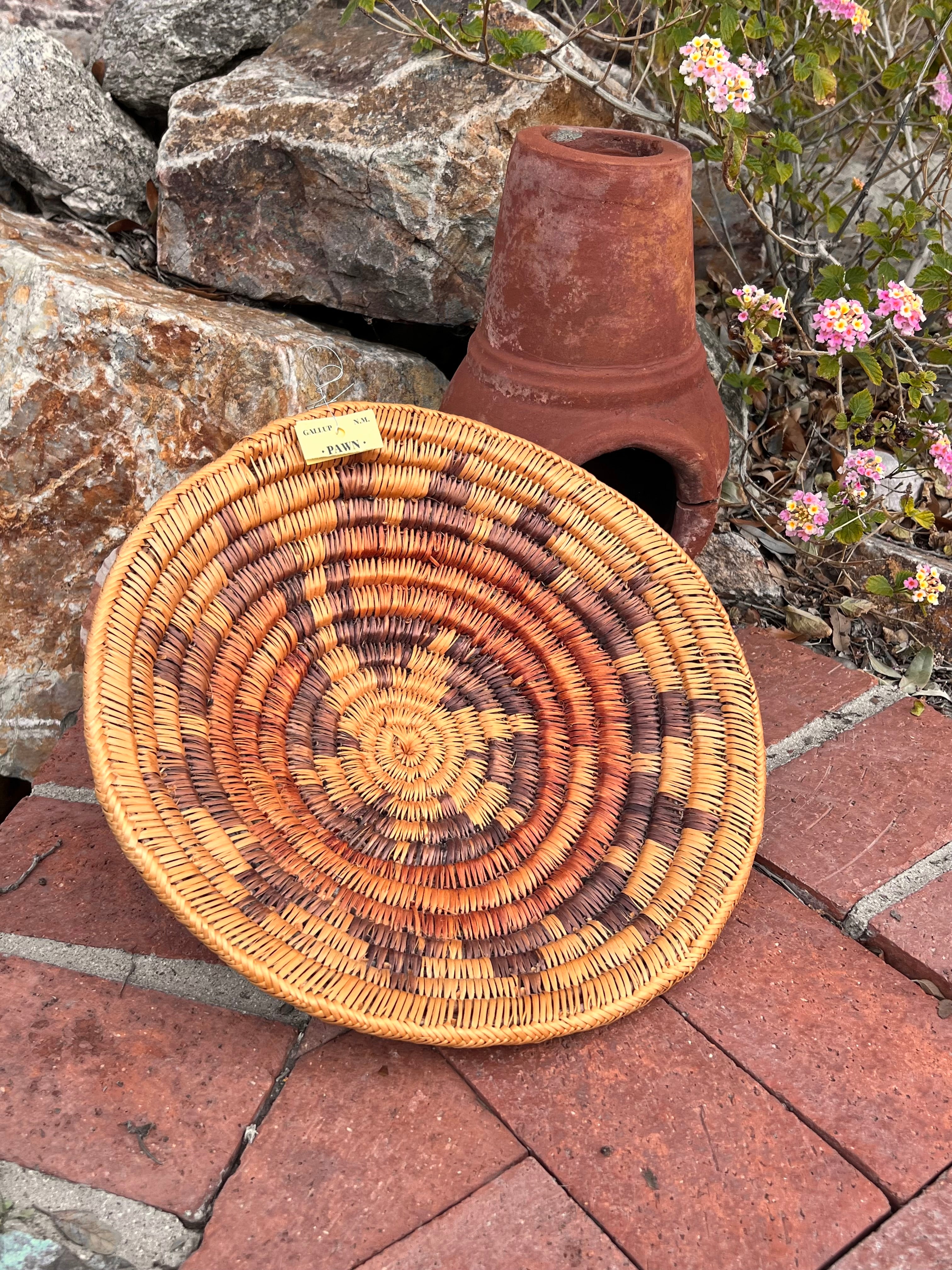 Old Pawn Handcrafted Woven Basket #7