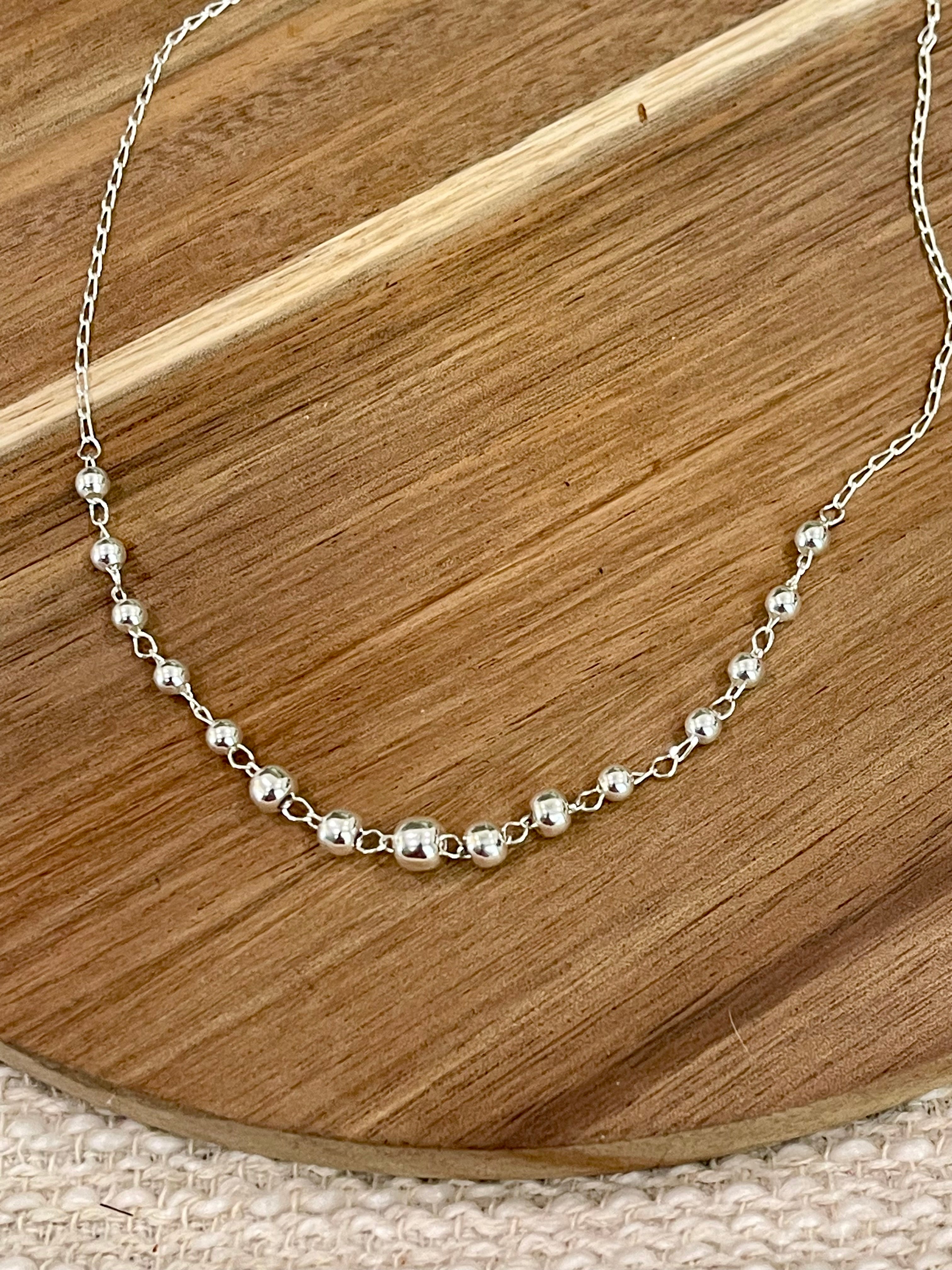 Handmade In Mexico Sterling Silver Chain Necklace