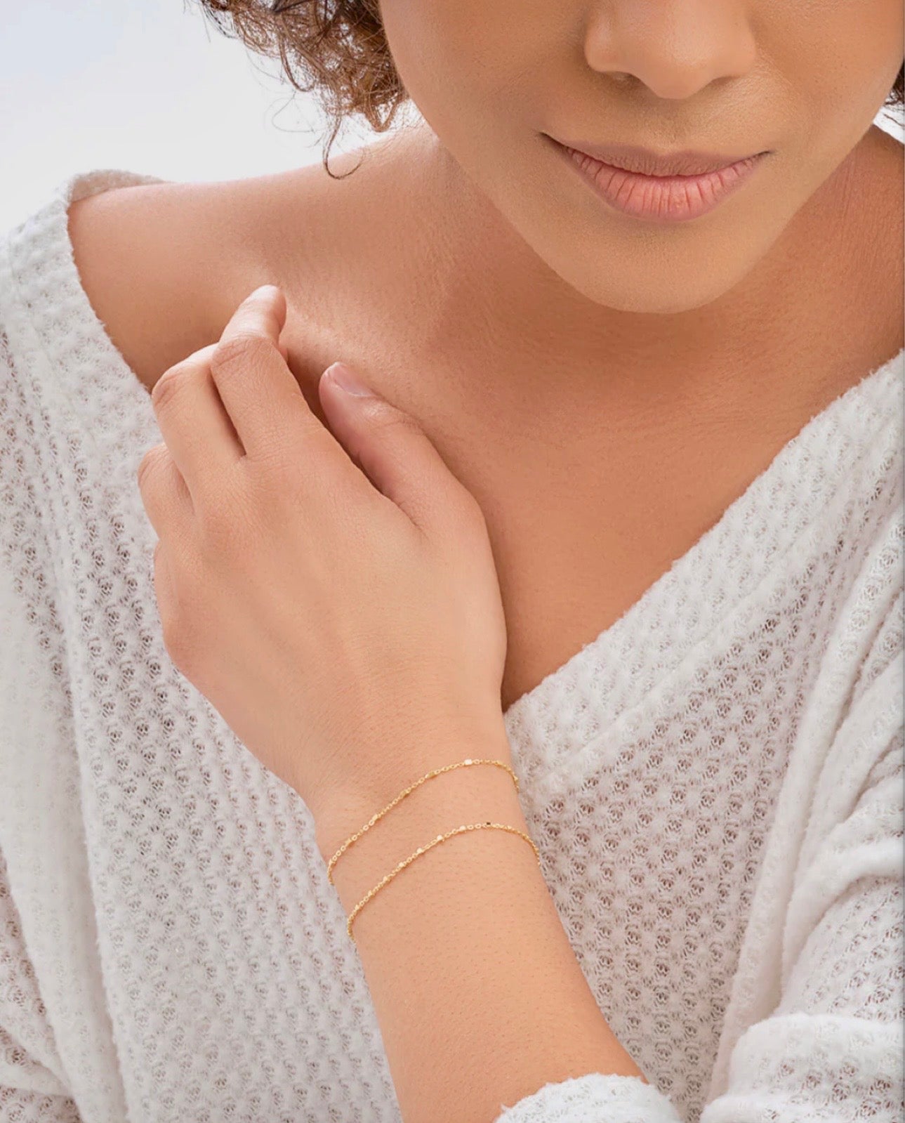 Chloe Chain Bracelet Sterling Silver Set of 2