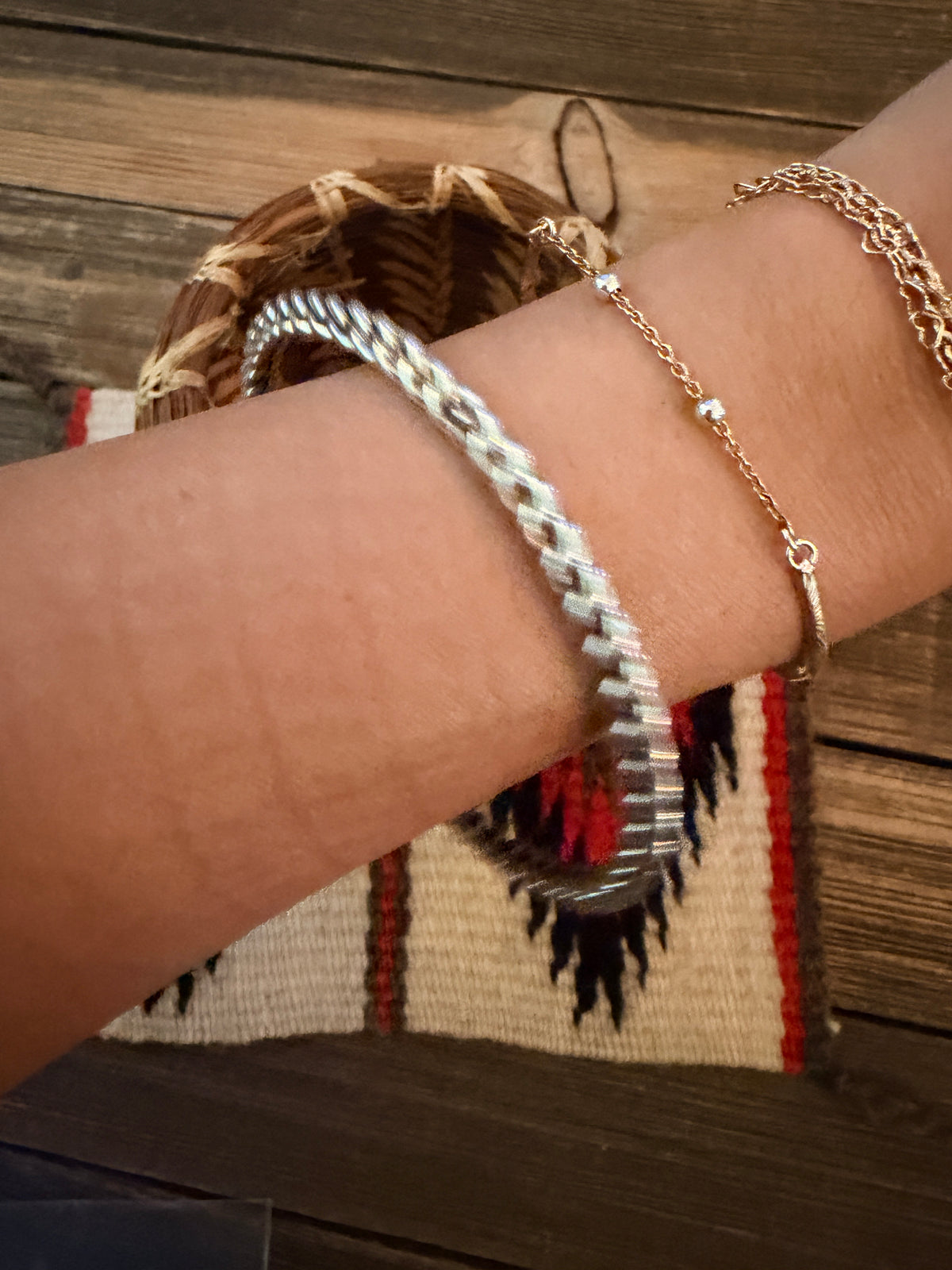 Handcrafted Sterling Silver Twisted Bangle Bracelet