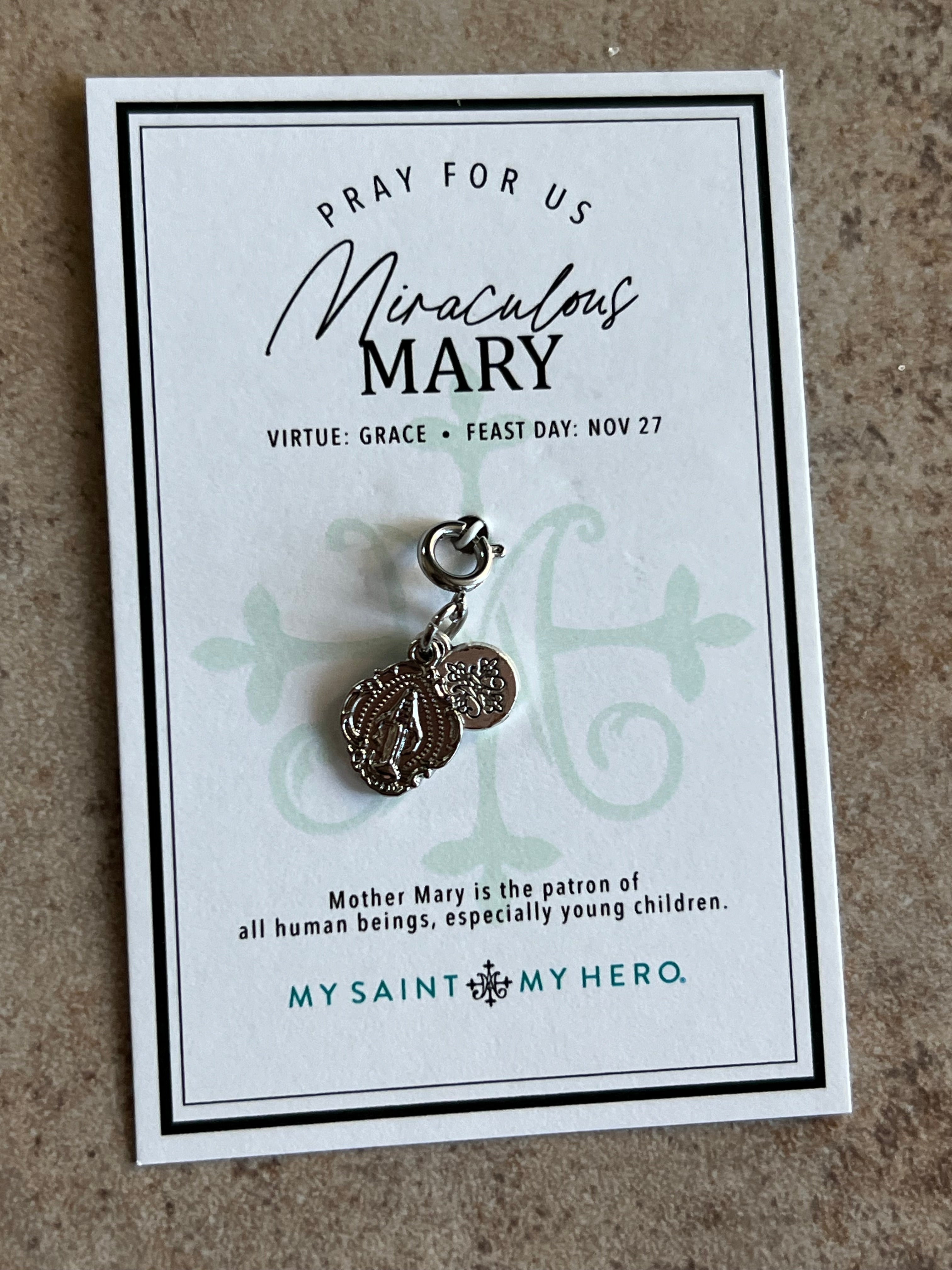 Miraculous Mary Medal Charm