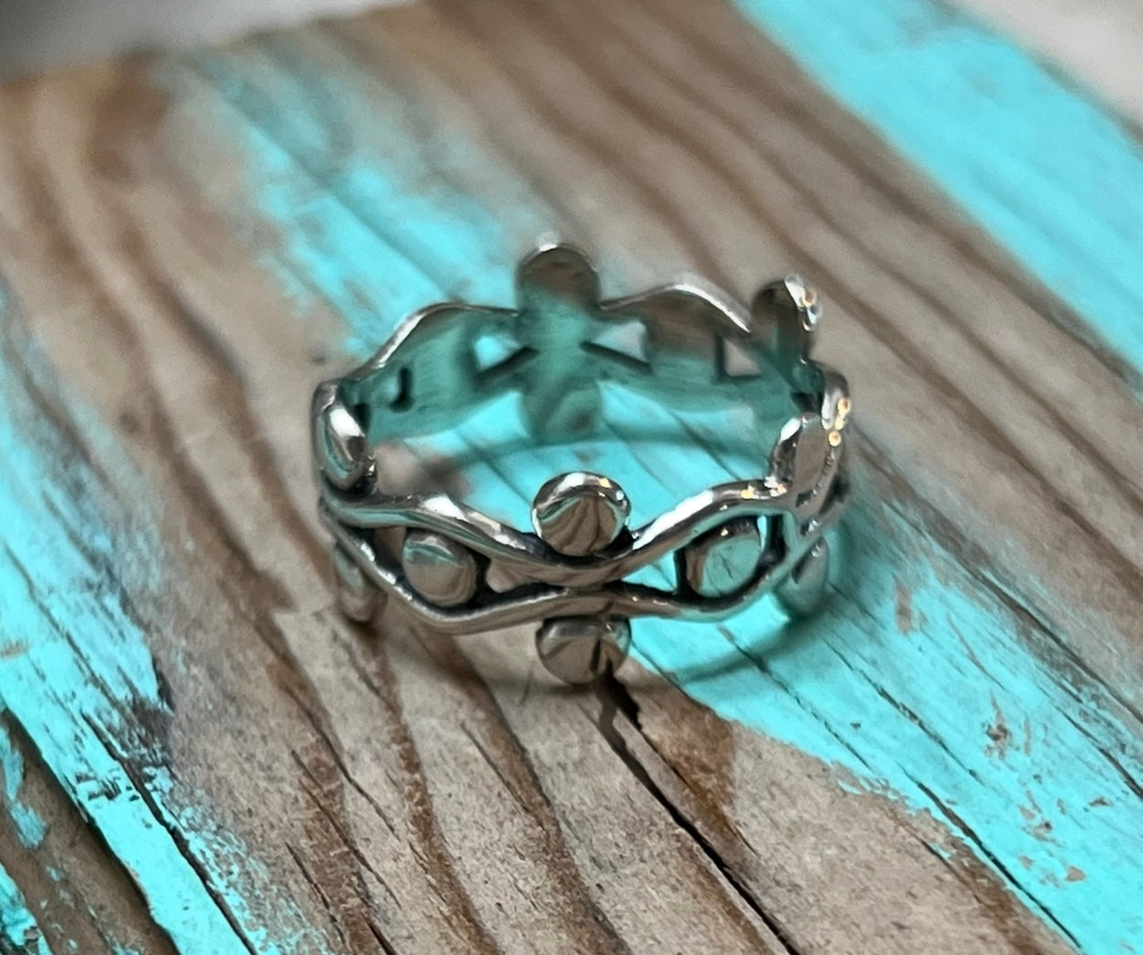 Dots All Around Sterling Silver Ring