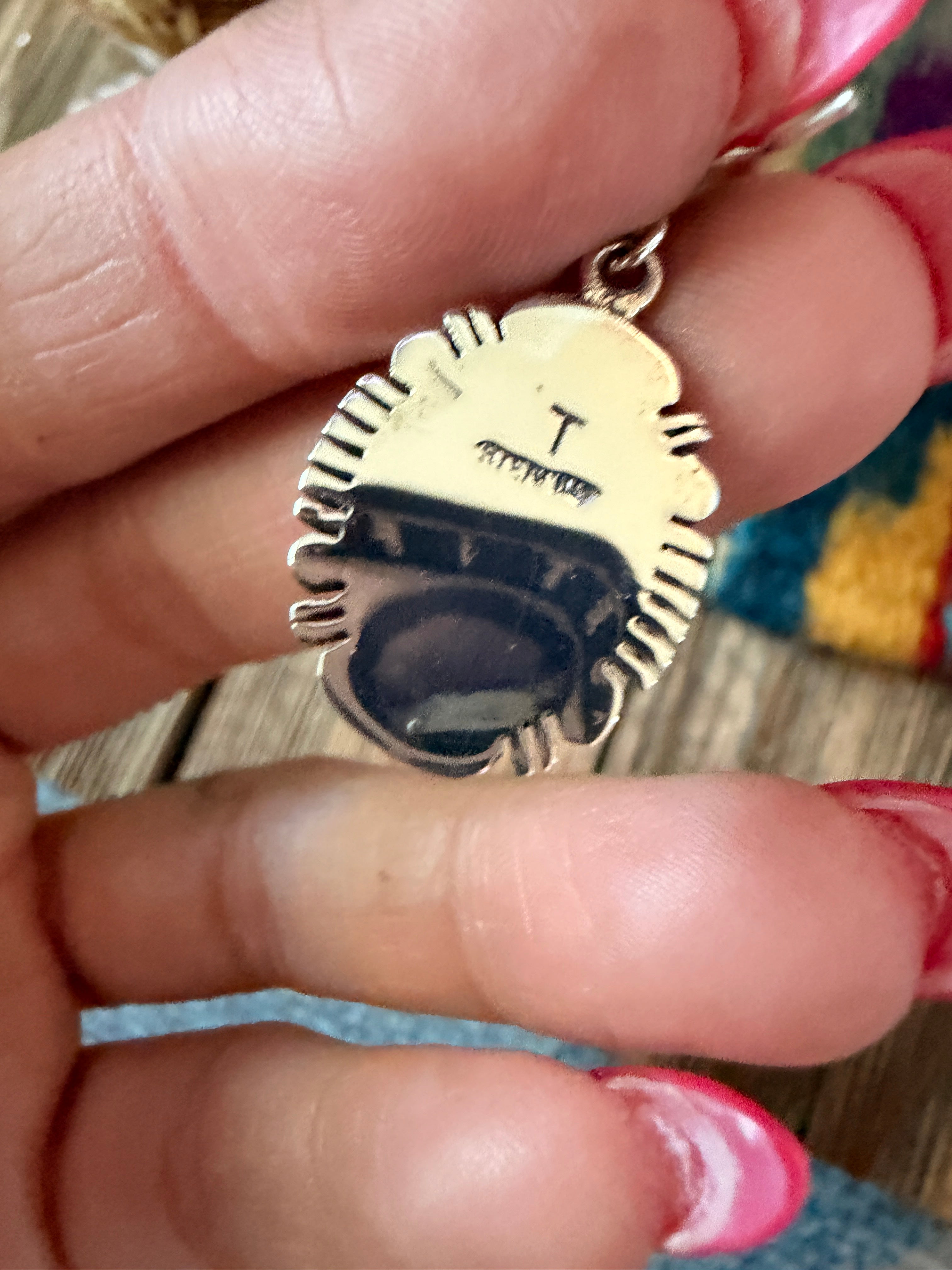 Handcrafted White Buffalo & Sterling Silver Dangle Earrings