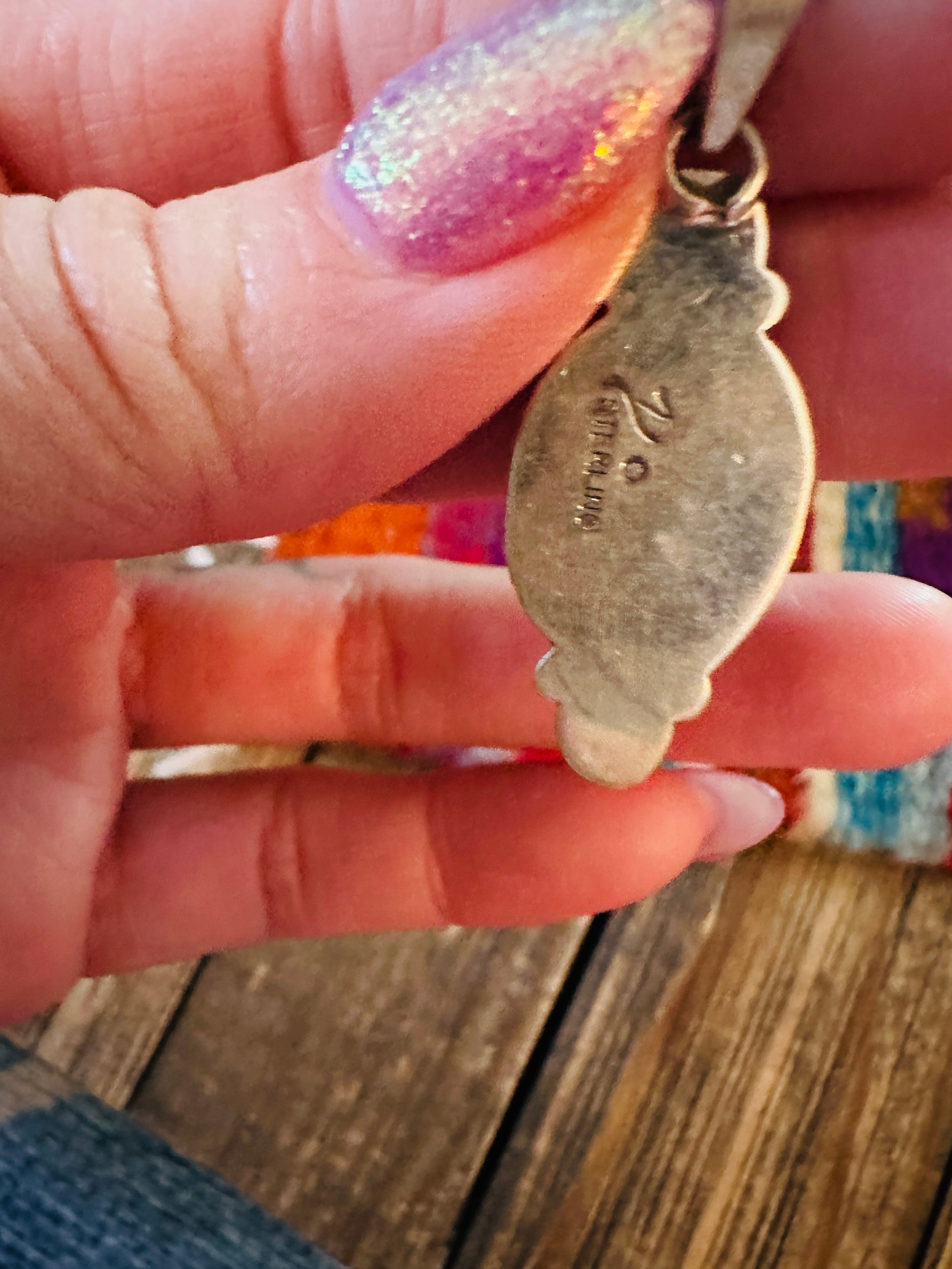 Handcrafted Sterling Silver & Turquoise Pendant