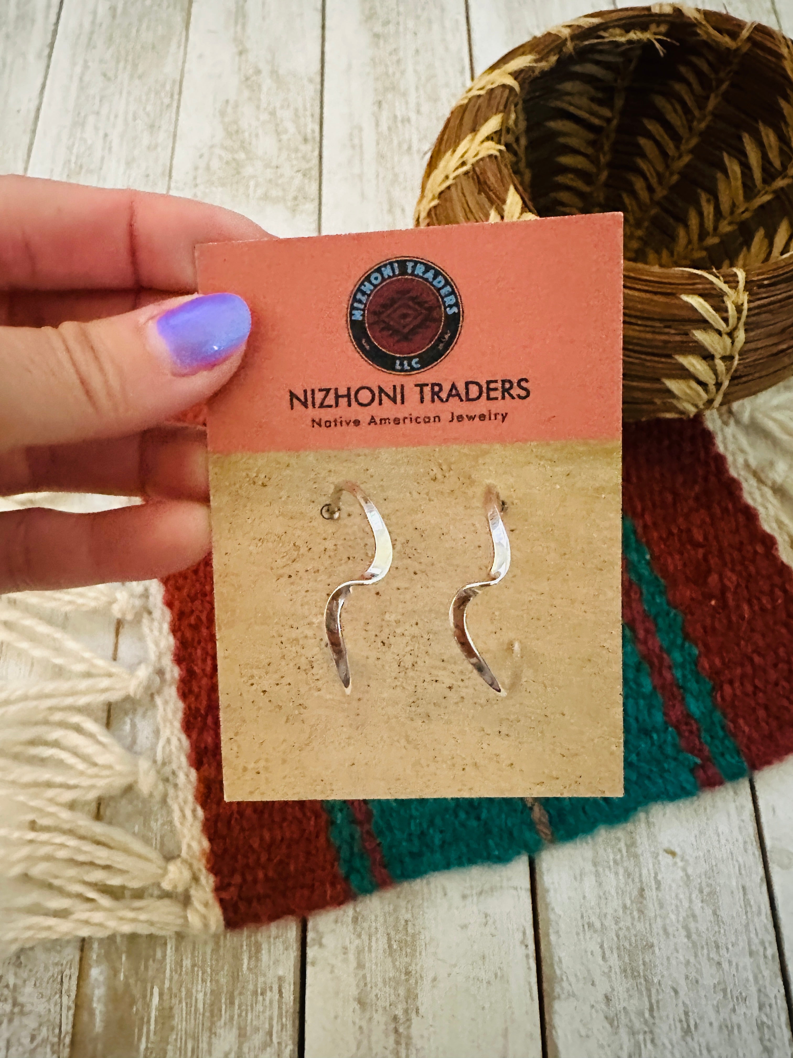 Handcrafted Sterling Silver Hoop Earrings