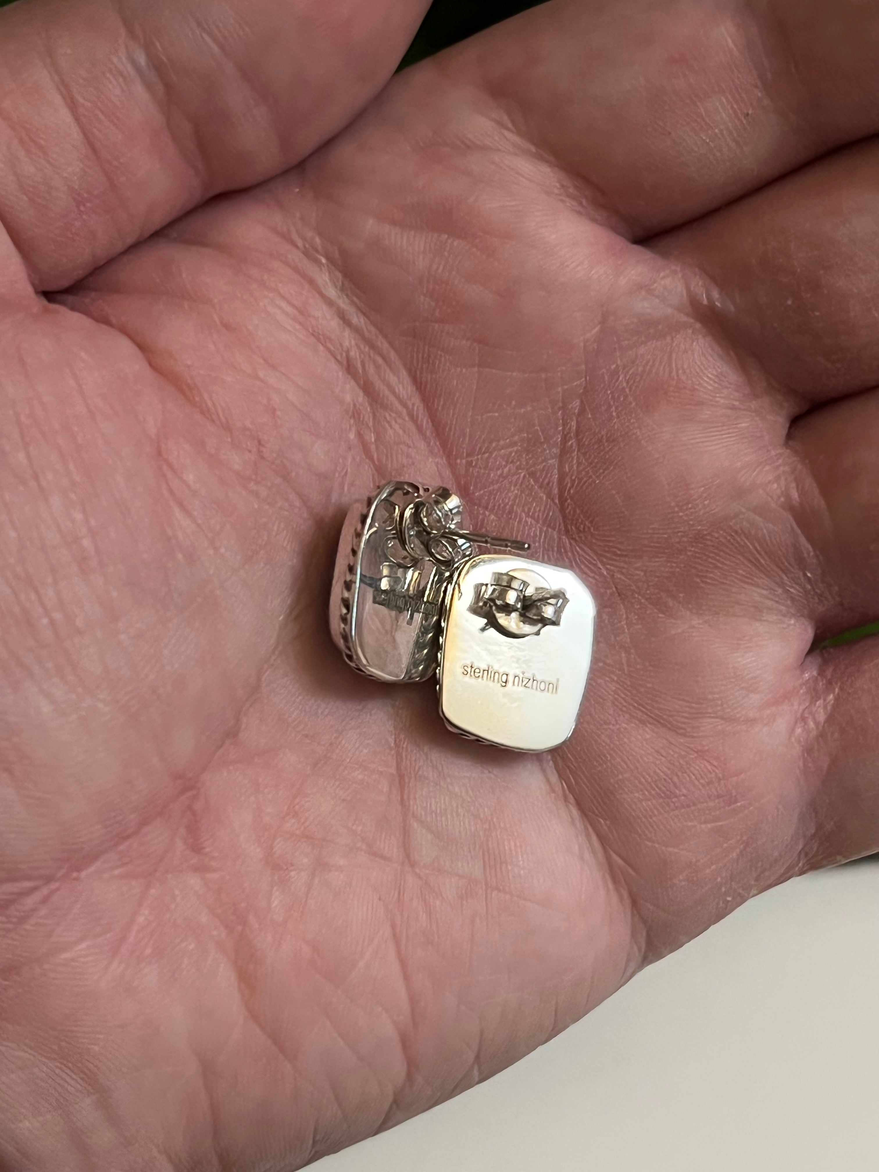 Handmade Purple Dream Mojave Sterling Silver Necklace & Earrings Set