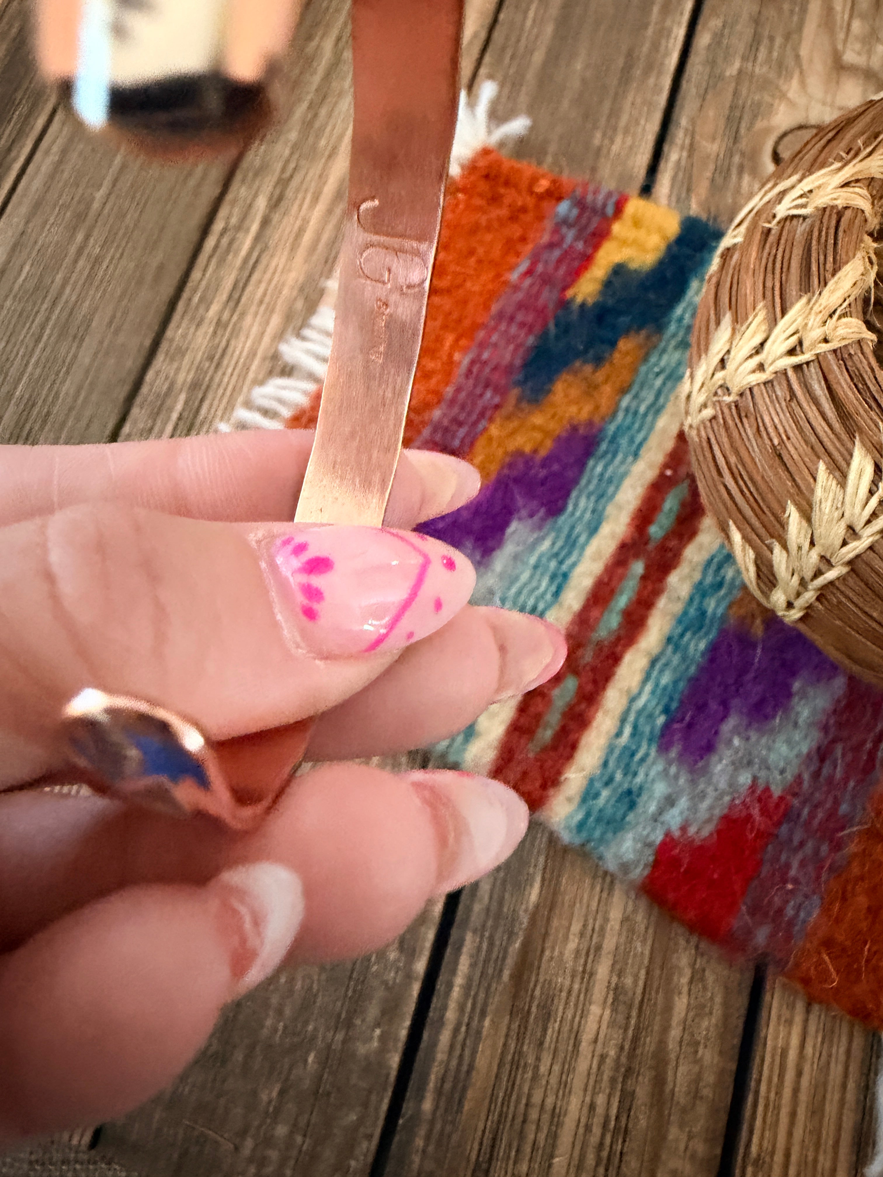 Handcrafted Copper & Sterling Silver Cuff Bracelet