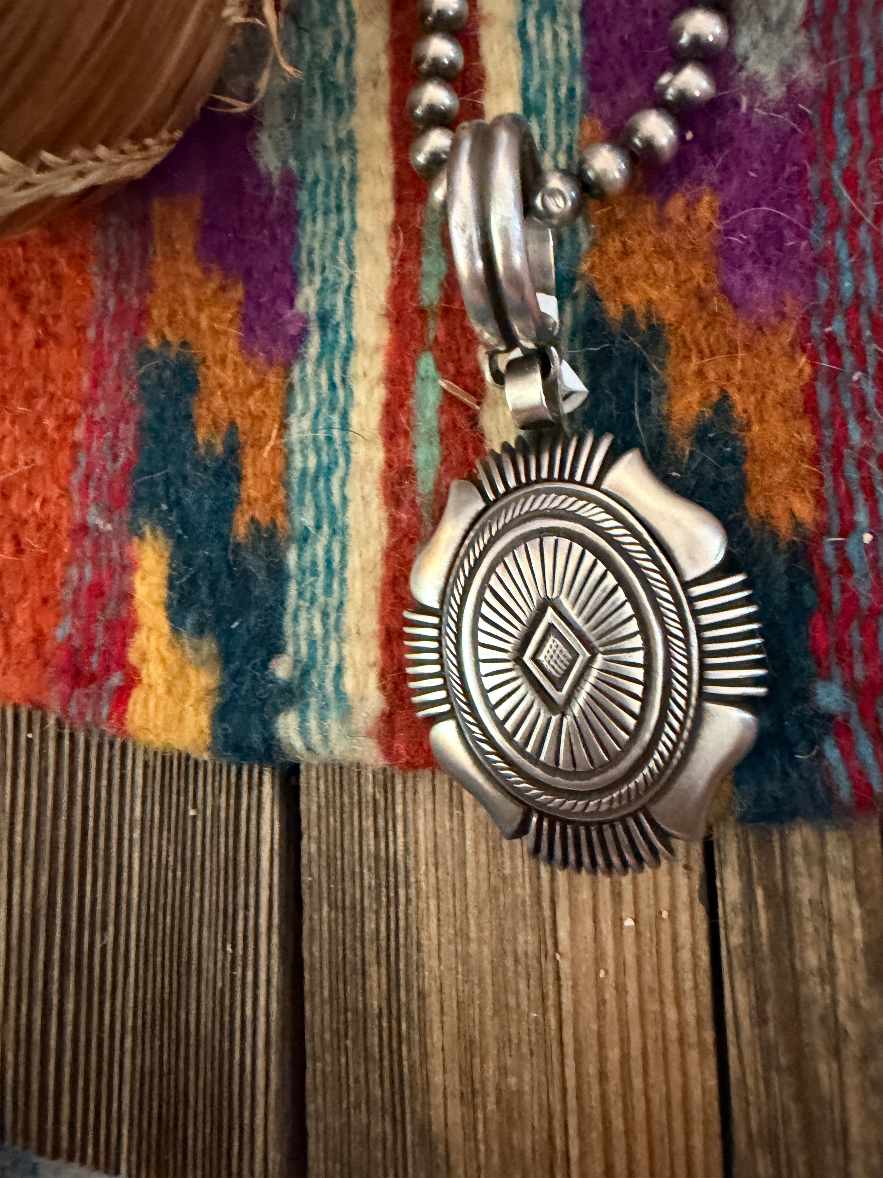 Handcrafted Sterling Silver Pendant by Calvin Martinez