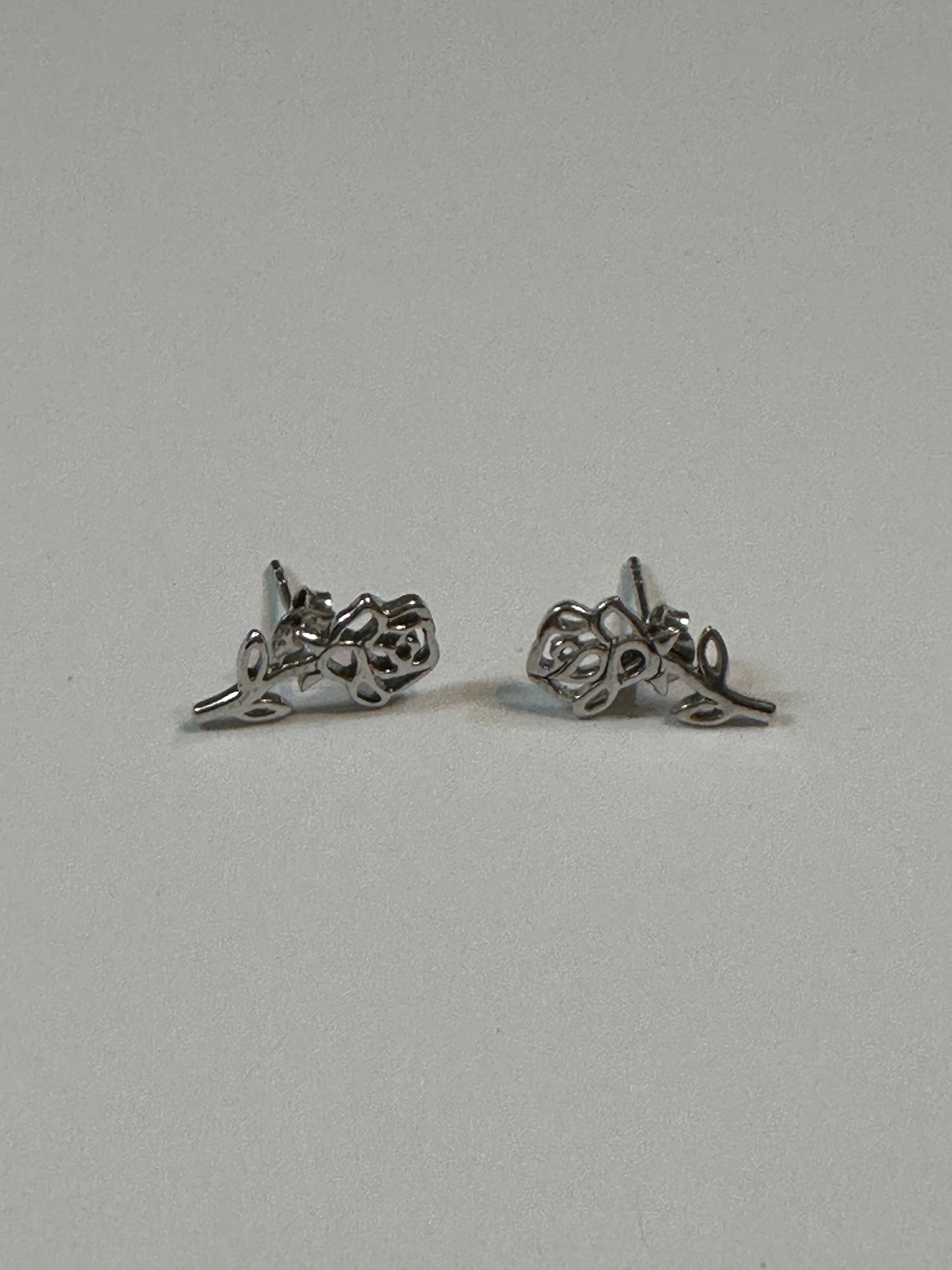 Sterling Silver Birthday Flower Stud Earrings June