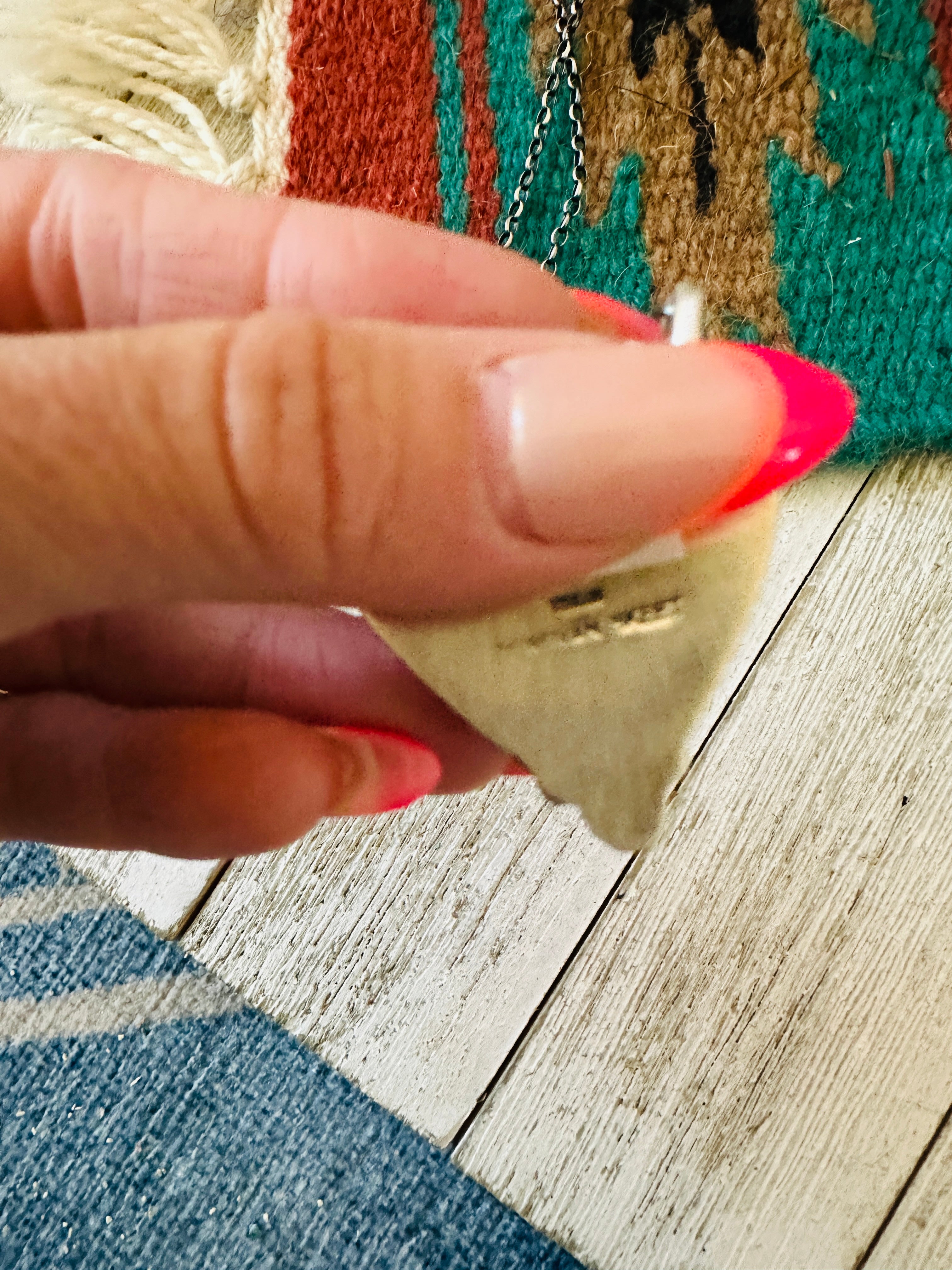 Handcrafted Sterling Silver & Purple Spiny Heart Necklace