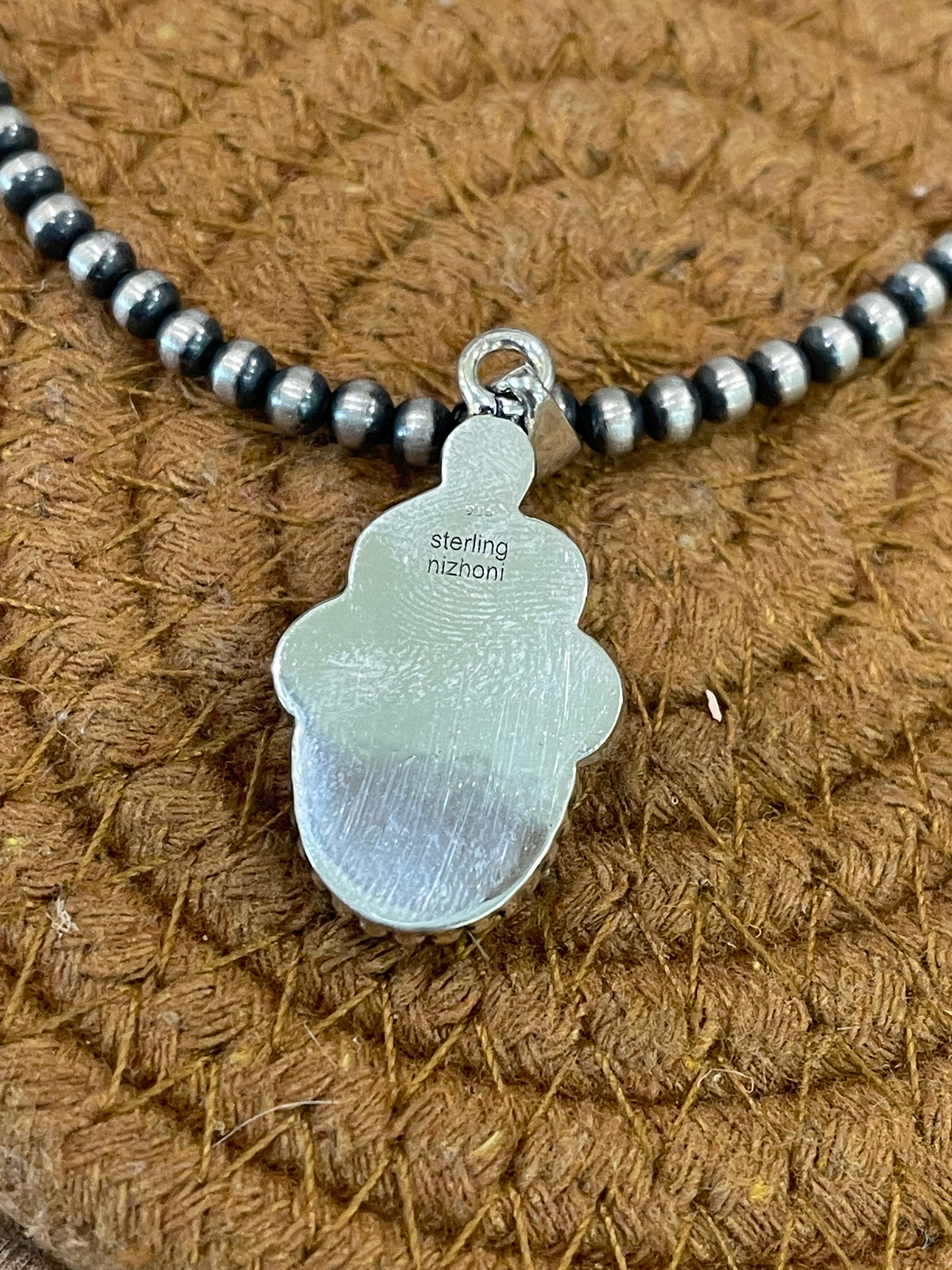 Handcrafted Sterling Silver & Variscite Pendant
