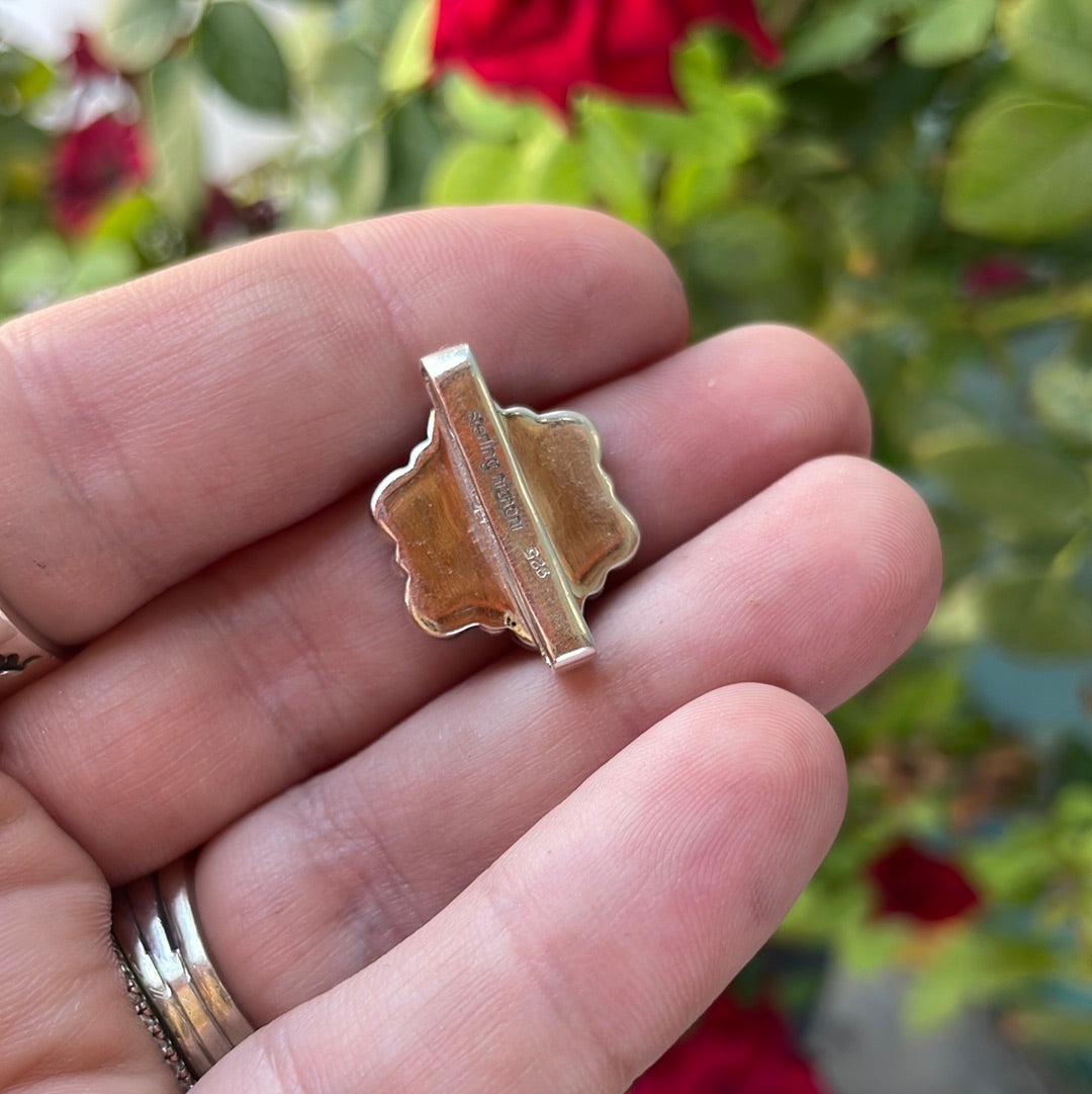 Nizhoni Pink Fire Opal & Sterling Silver Handmade Watch Charms