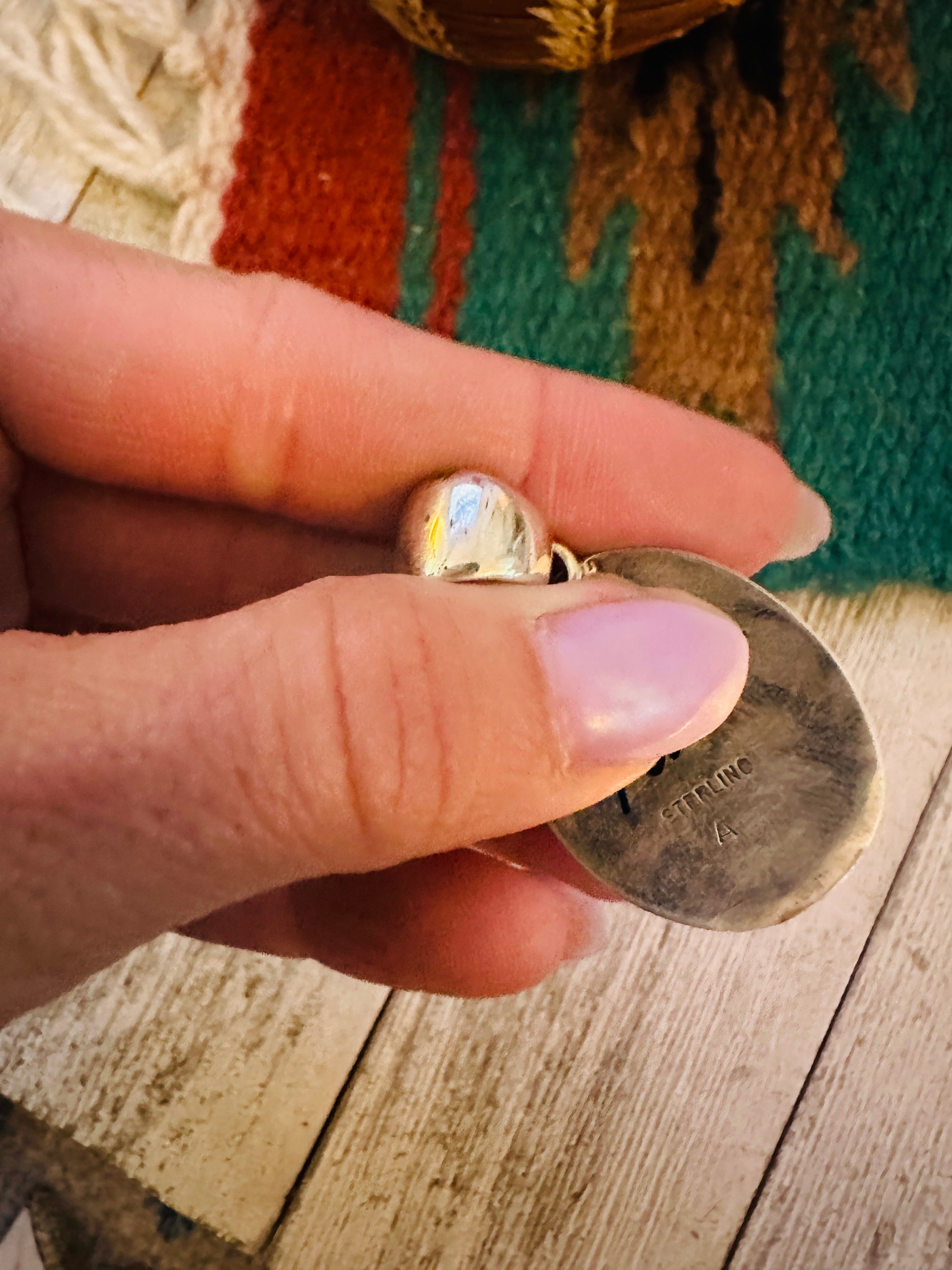 Handcrafted Sterling Silver & Turquoise Pendant