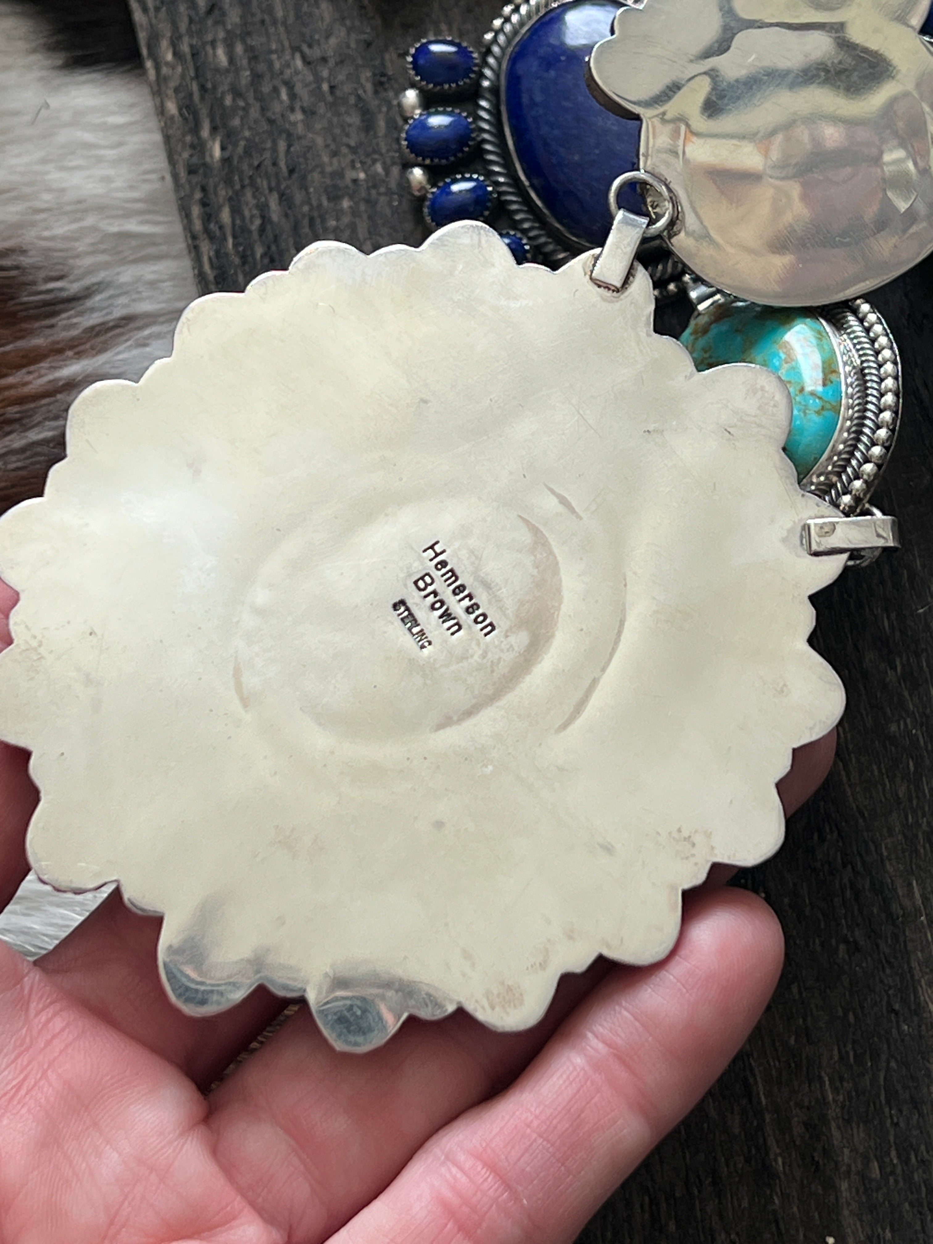 Tequila Sunrise Handcrafted Sterling Silver and Multi Stone Necklace by Hemerson Brown