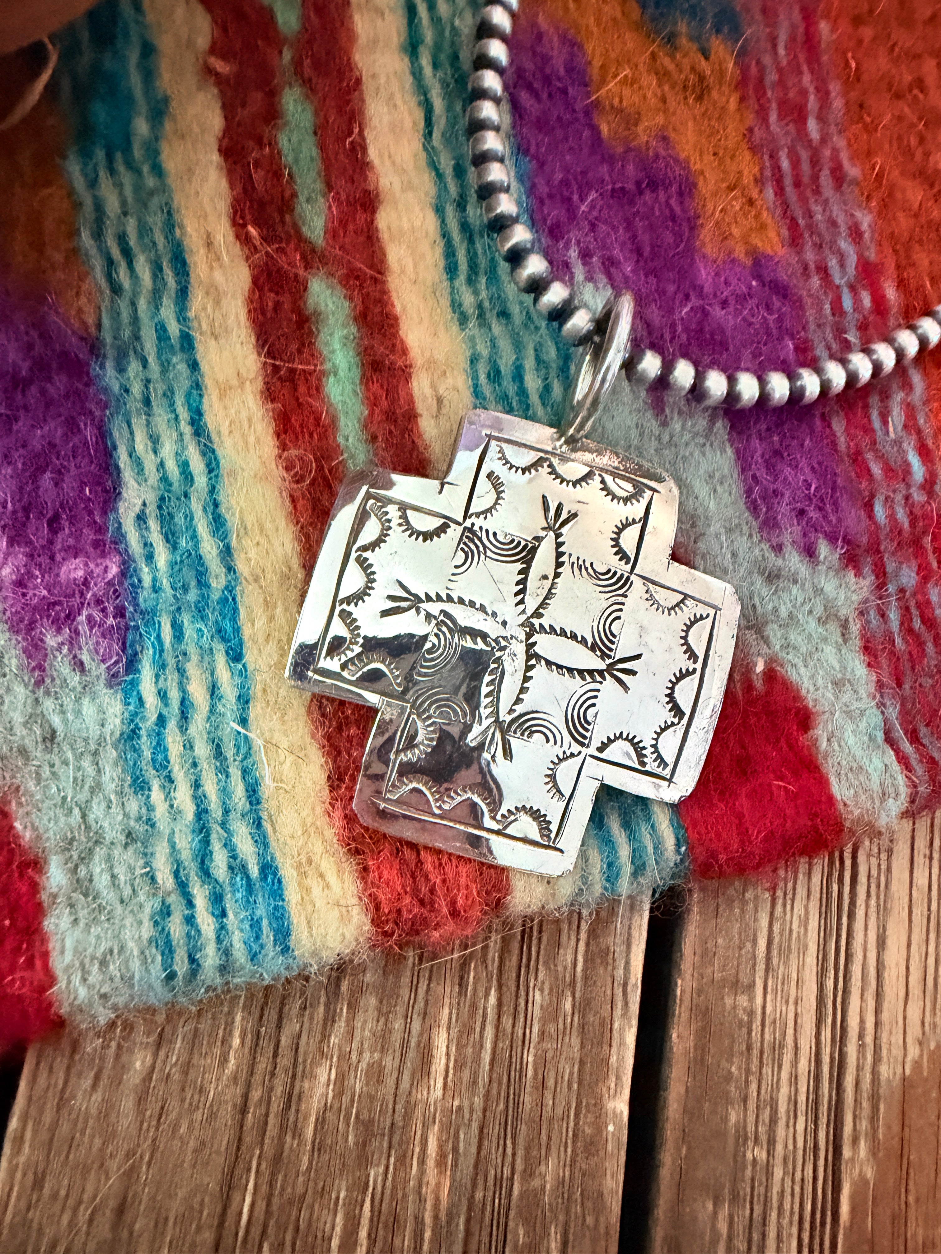 Handcrafted Sterling Silver Cross Pendant