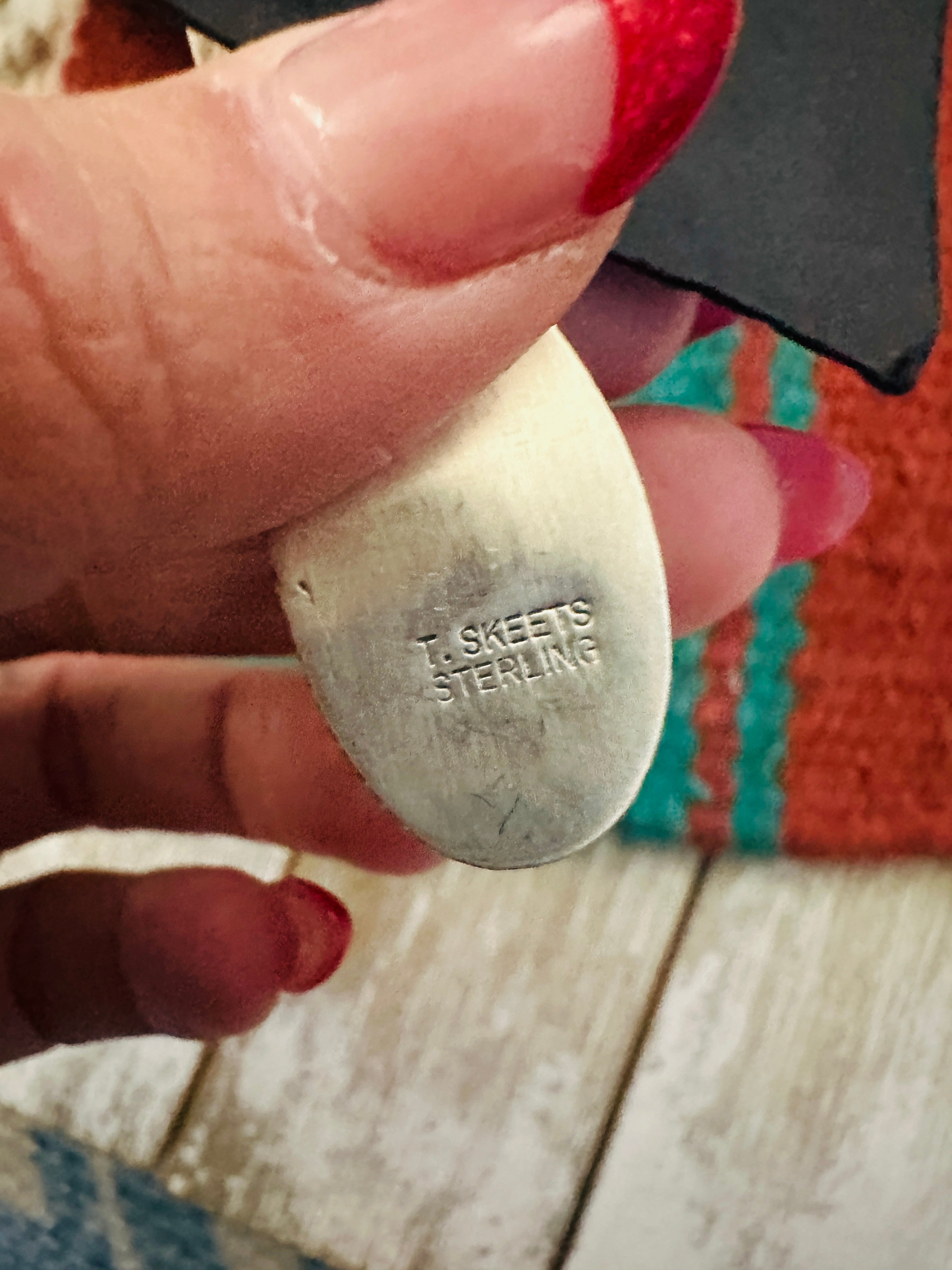 Handcrafted Pink Dream Mojave & Sterling Silver Dangle Earrings