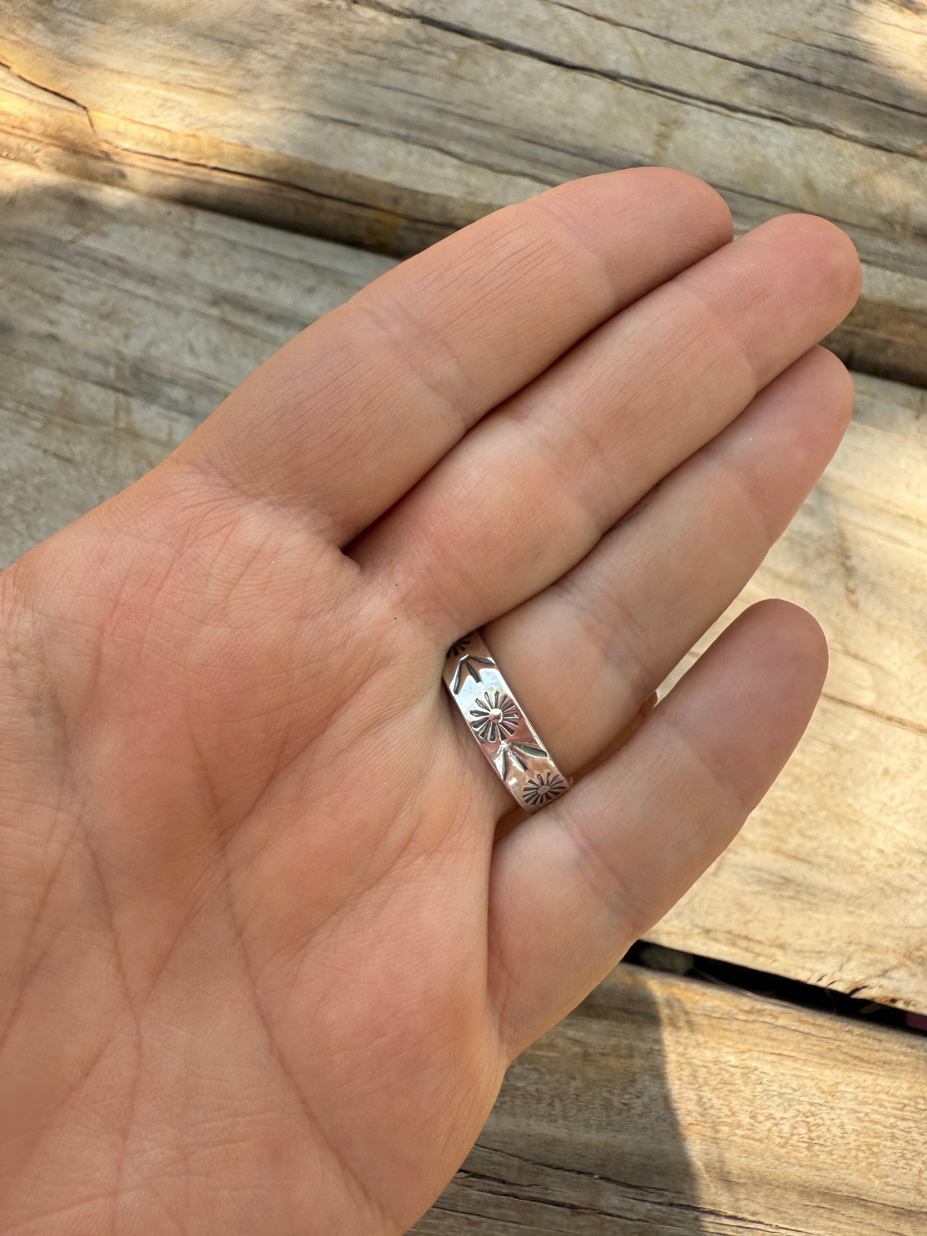 Handmade Palomino Turquoise & Sterling Silver Adjustable Ring