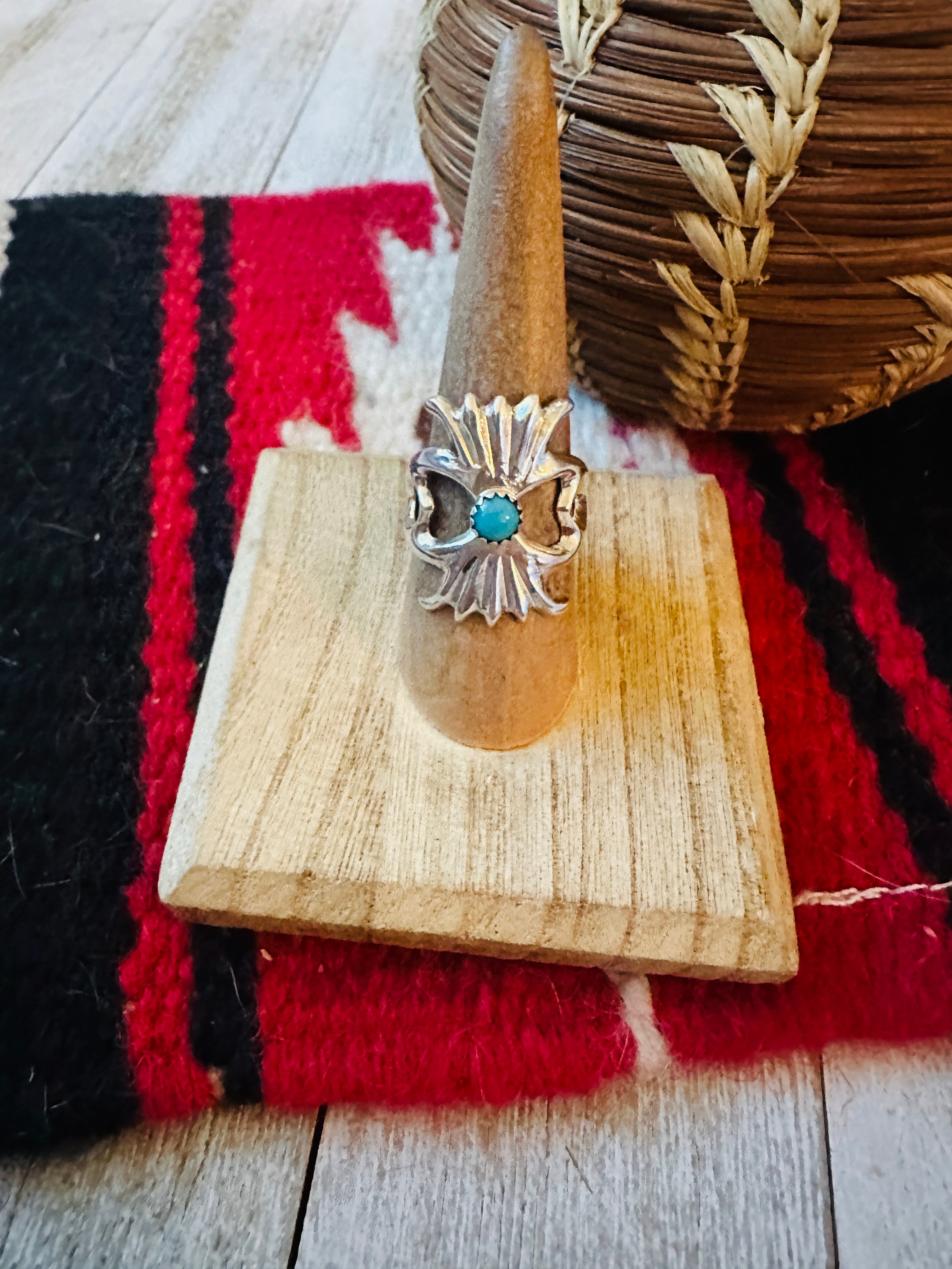 Handcrafted Turquoise & Sterling Silver Ring