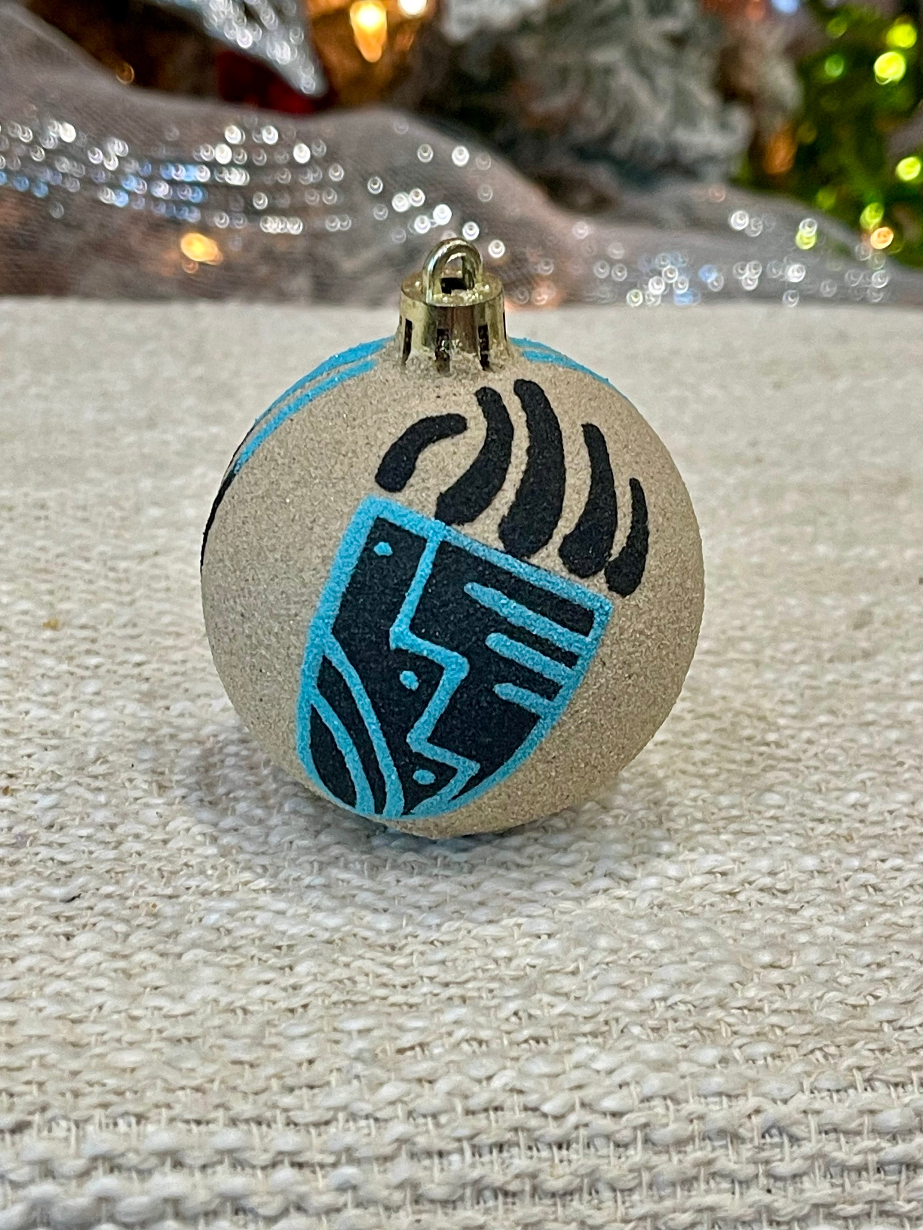 Handcrafted Ceramic Sand Painted Ornament
