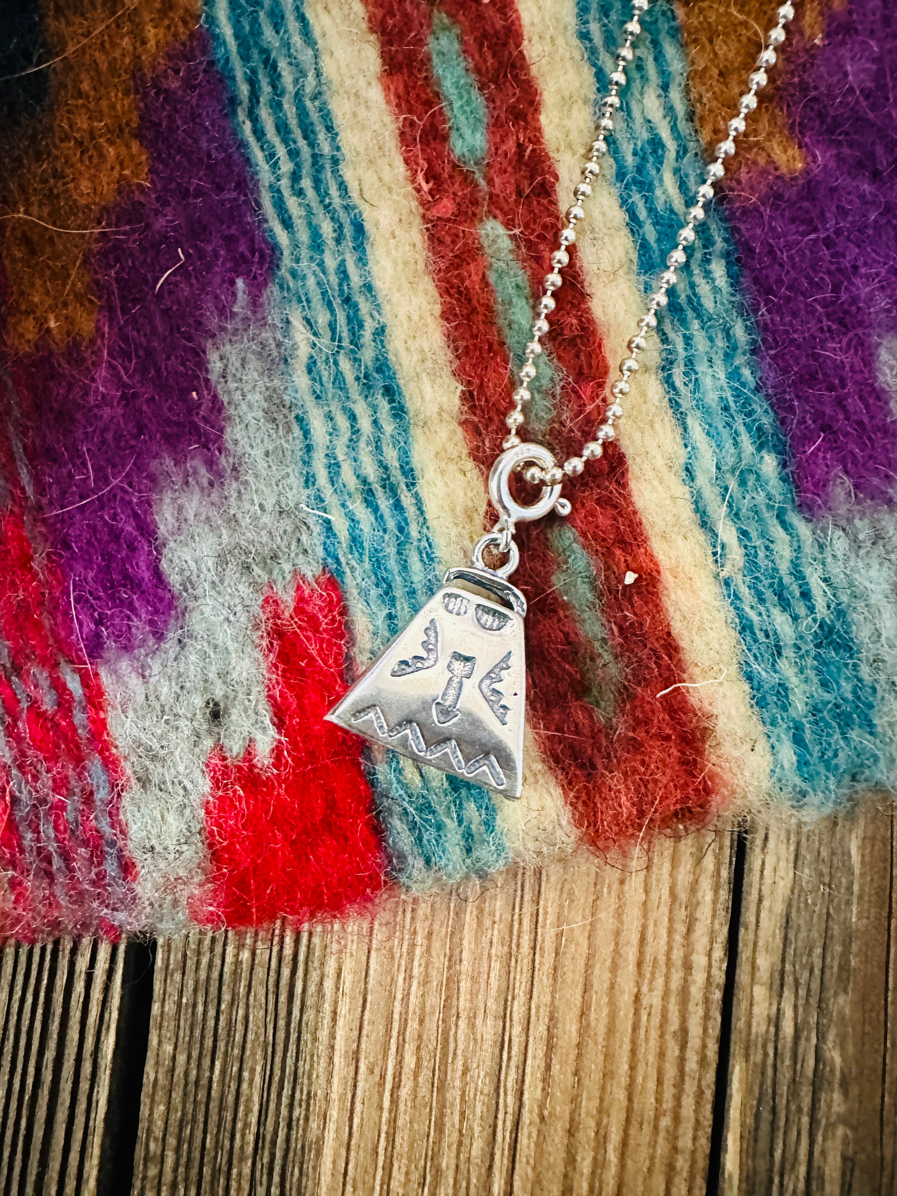 Handcrafted Sterling Silver Bell Charm