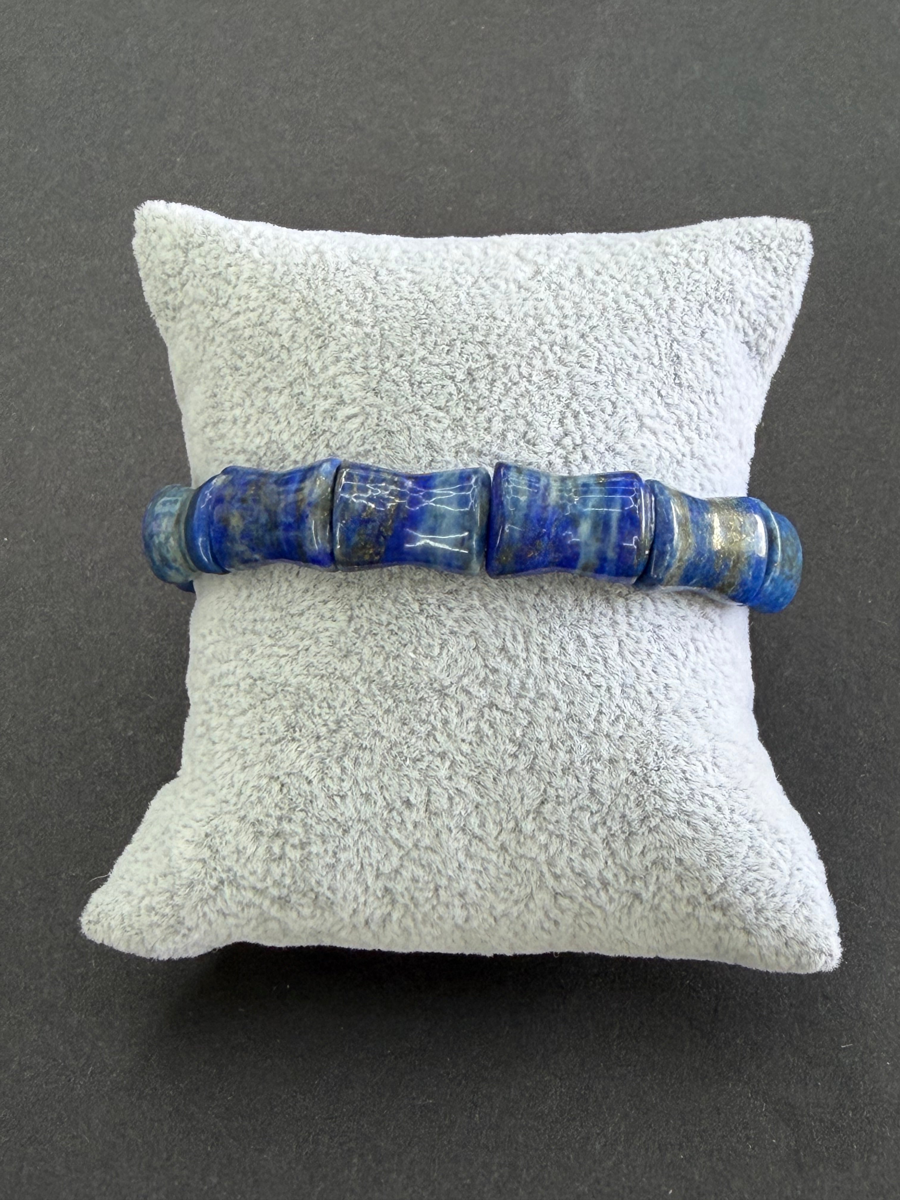 Lapis Beaded Stretch Bracelet