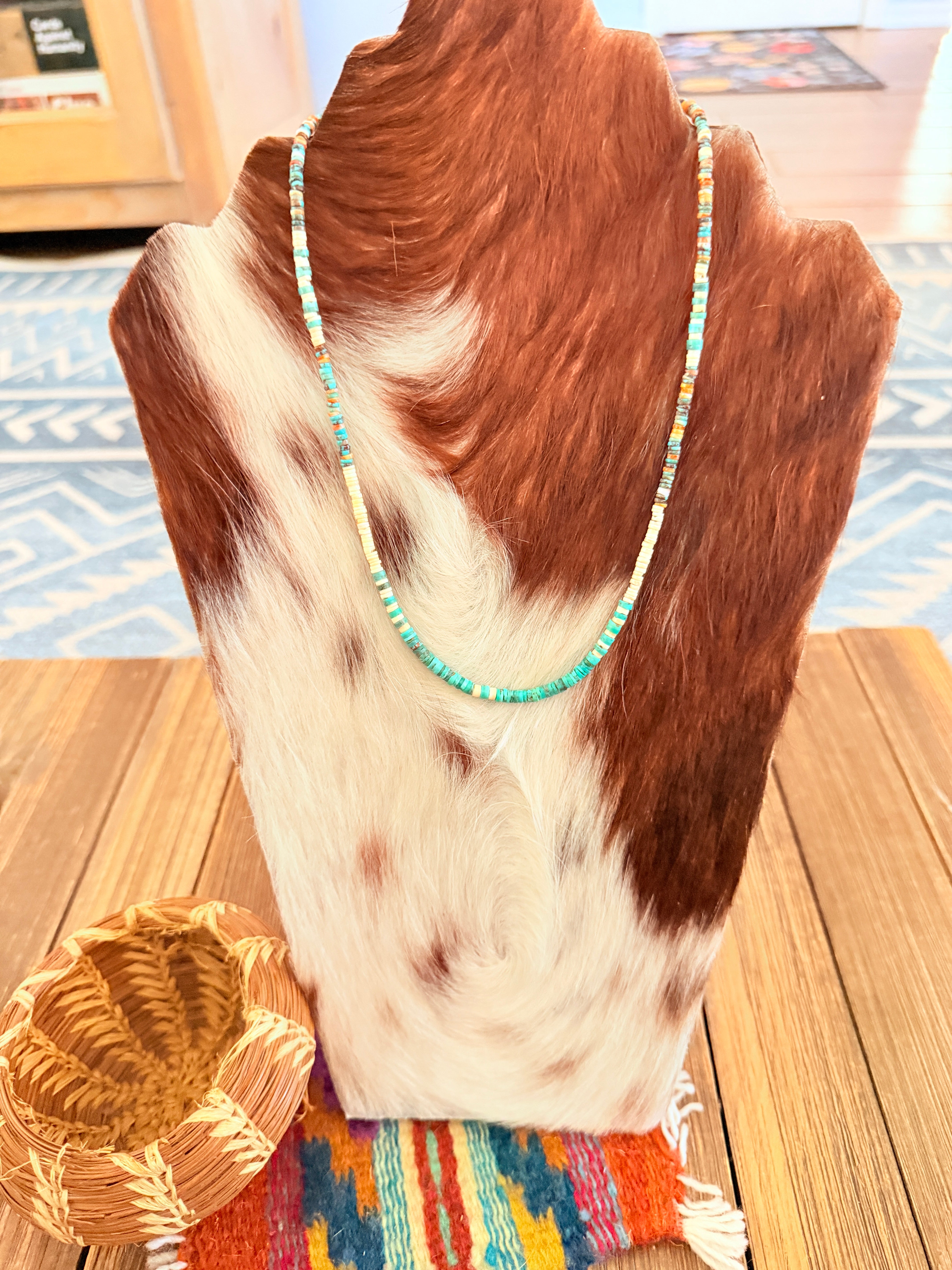 Handcrafted Multi Stone 18” Beaded Necklace