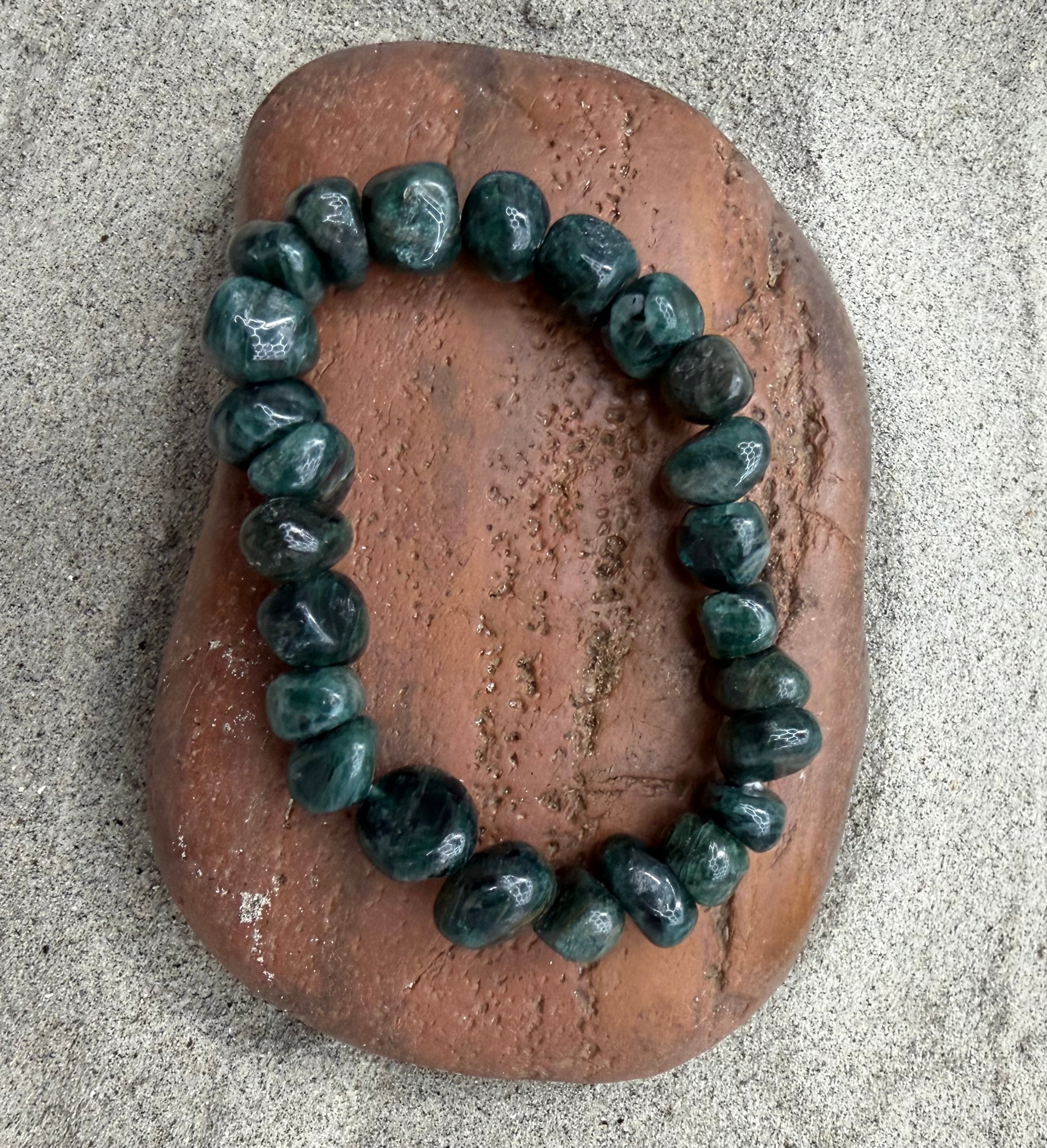 Apatite Green stretch bracelet