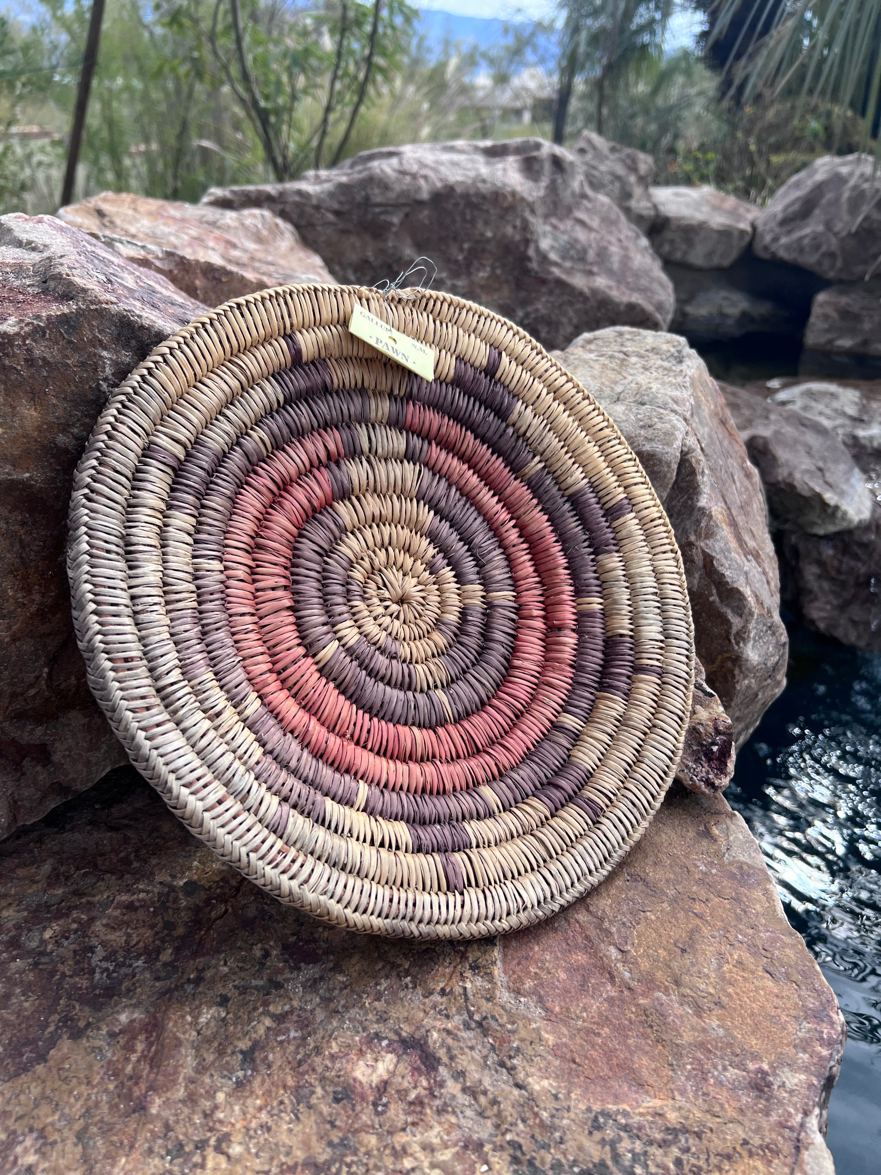 Old Pawn Handcrafted Woven Basket #12