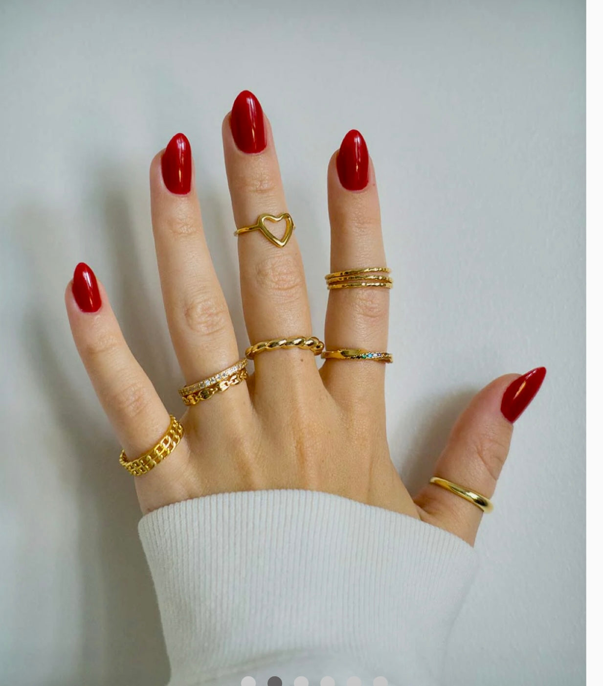 Sterling Silver Open Heart Adjustable Ring