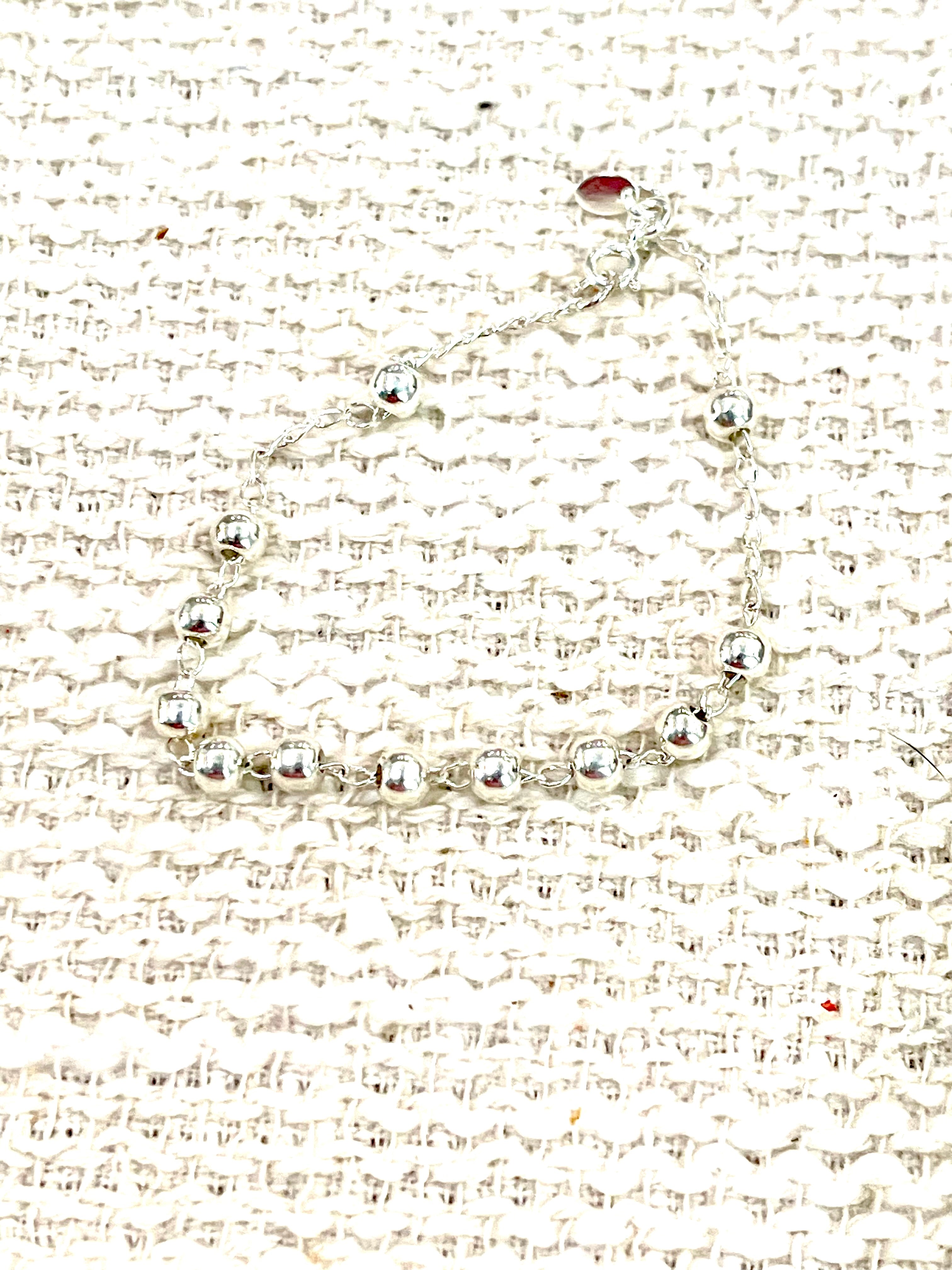 Handmade In Mexico Sterling Silver Chain Bracelet
