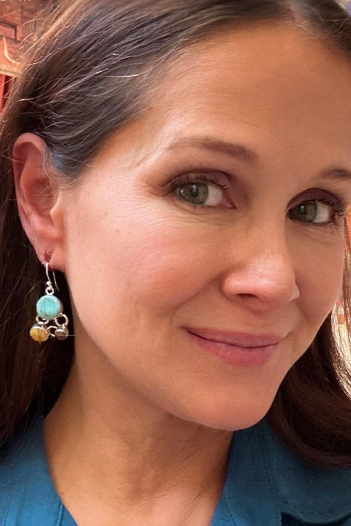 Tejano Circle Earrings on Hook