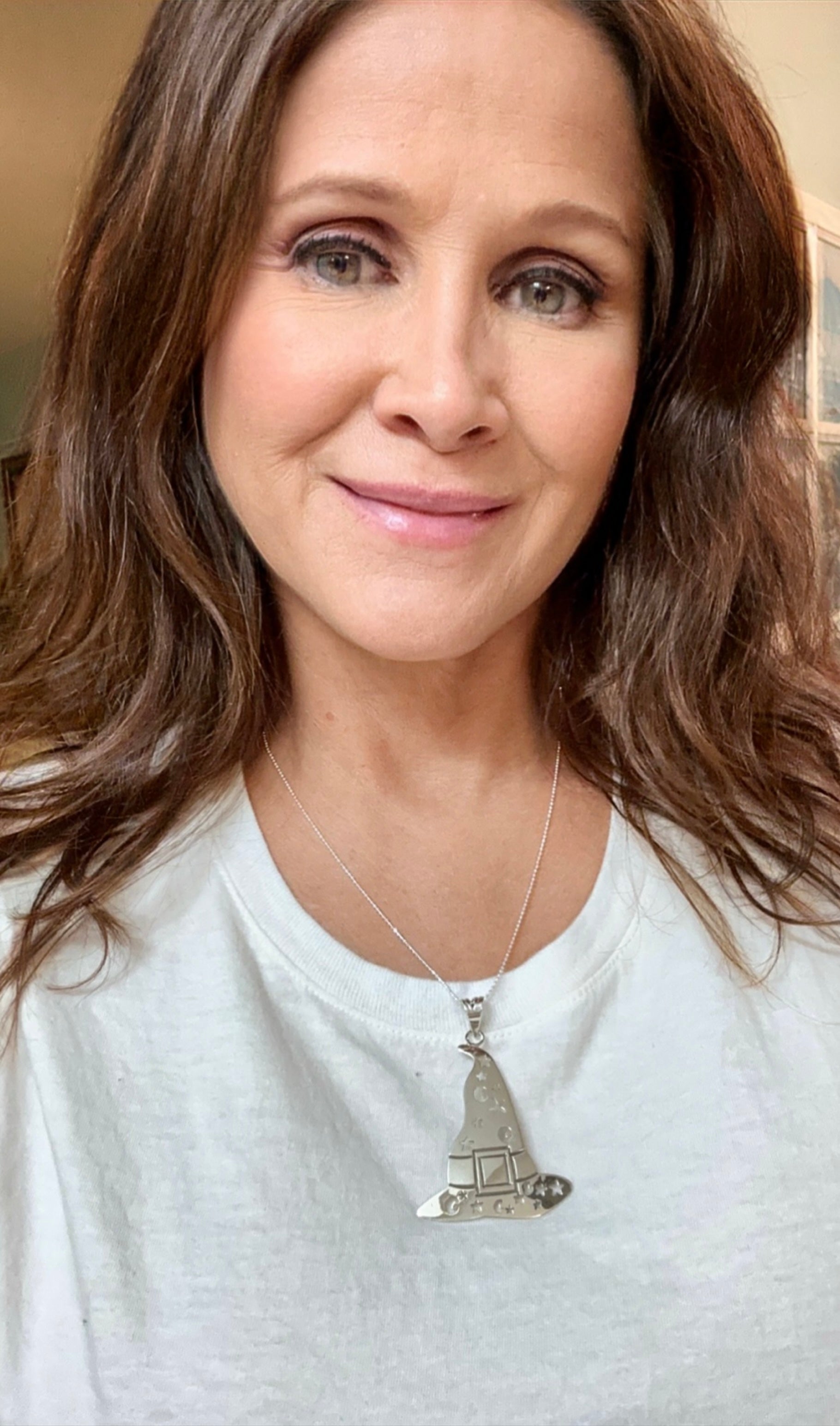 Witch or Wizard Hat Sterling Silver Necklace