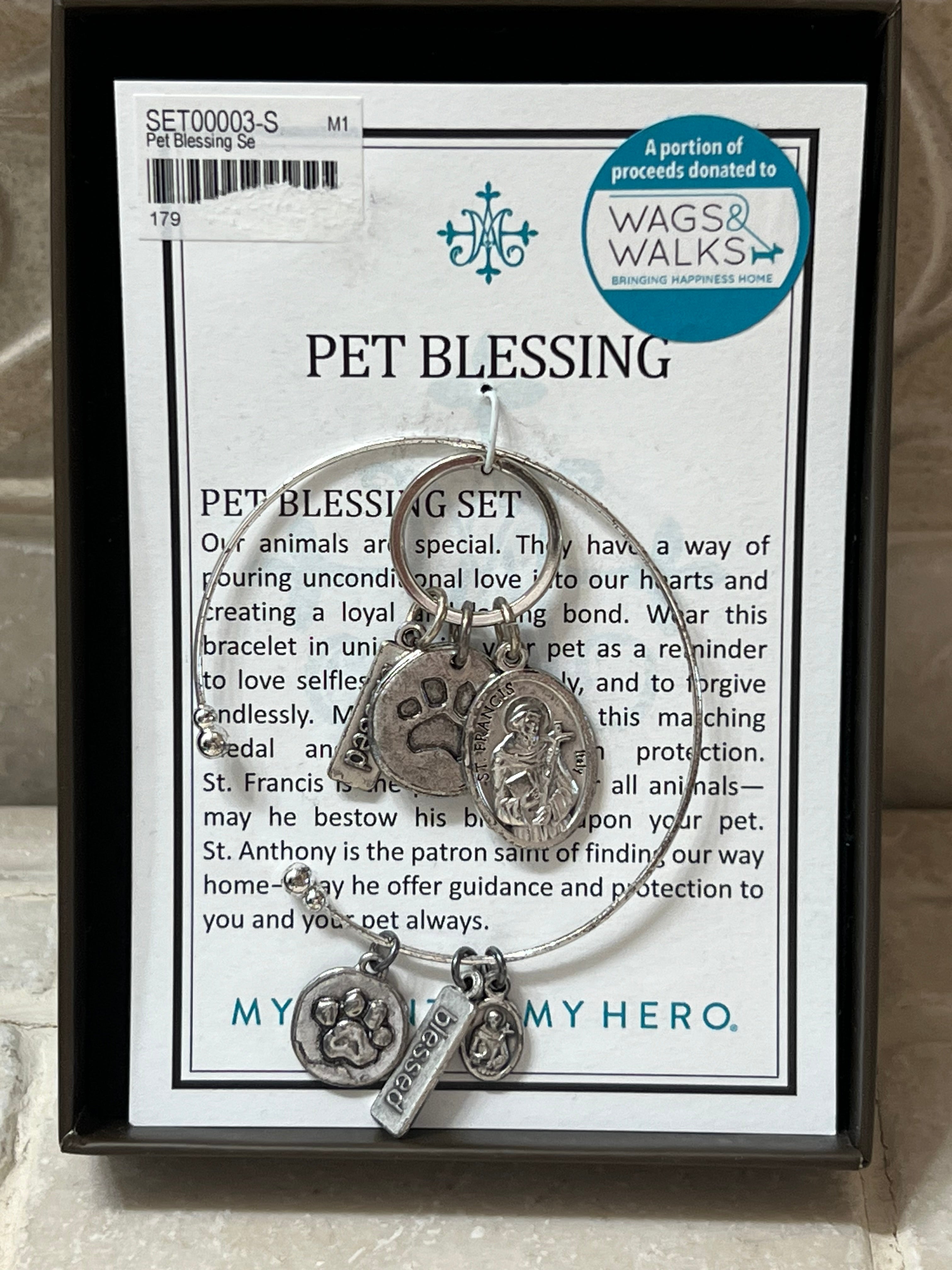 Pet Blessings Bracelet & Pet Tag Set