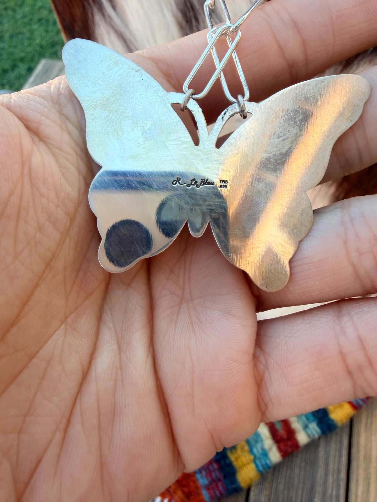 Handmade Sterling Silver Butterfly Necklace