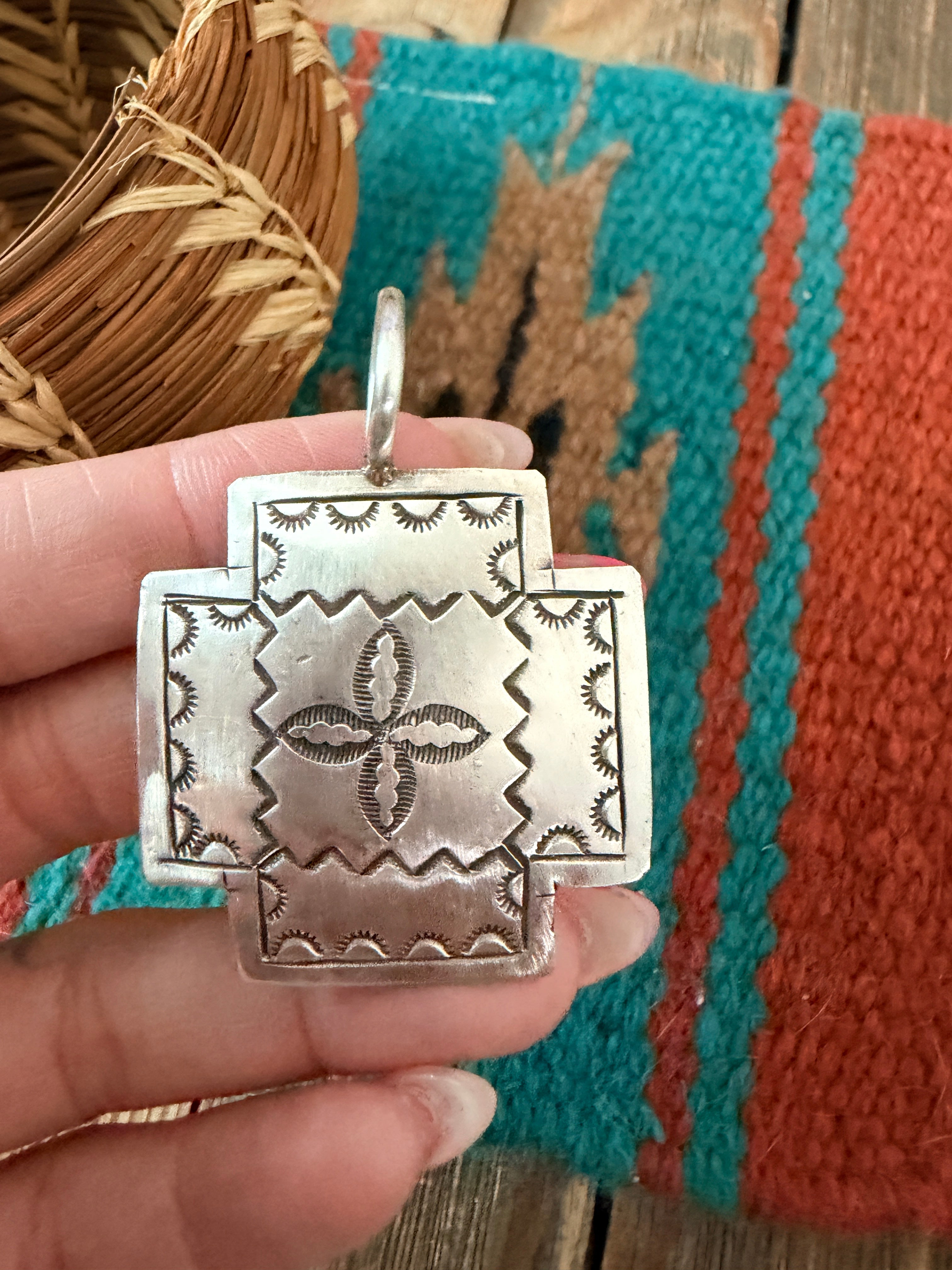 Handcrafted Sterling Silver Cross Pendant