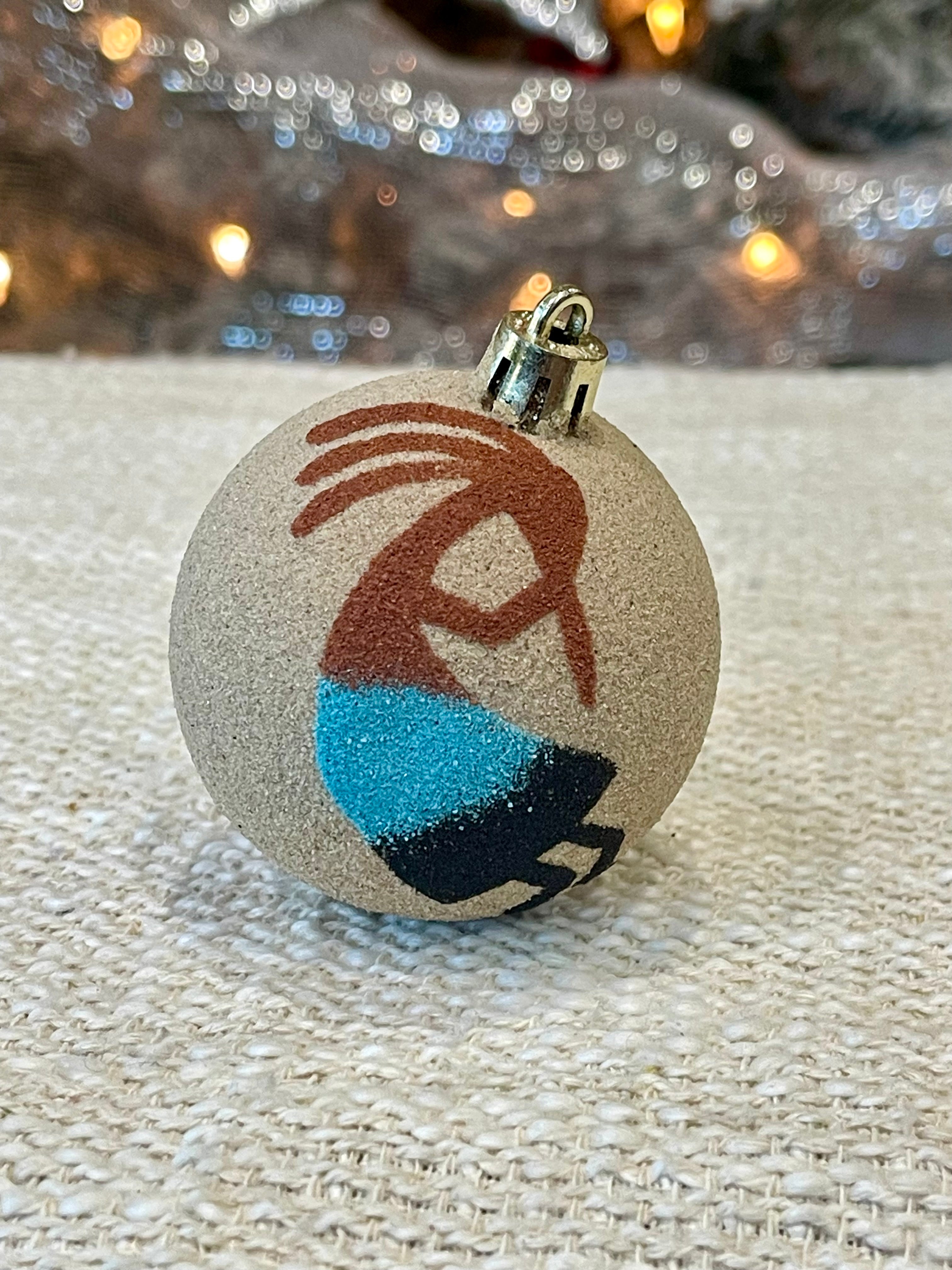 Handcrafted Ceramic Sand Painted Ornament