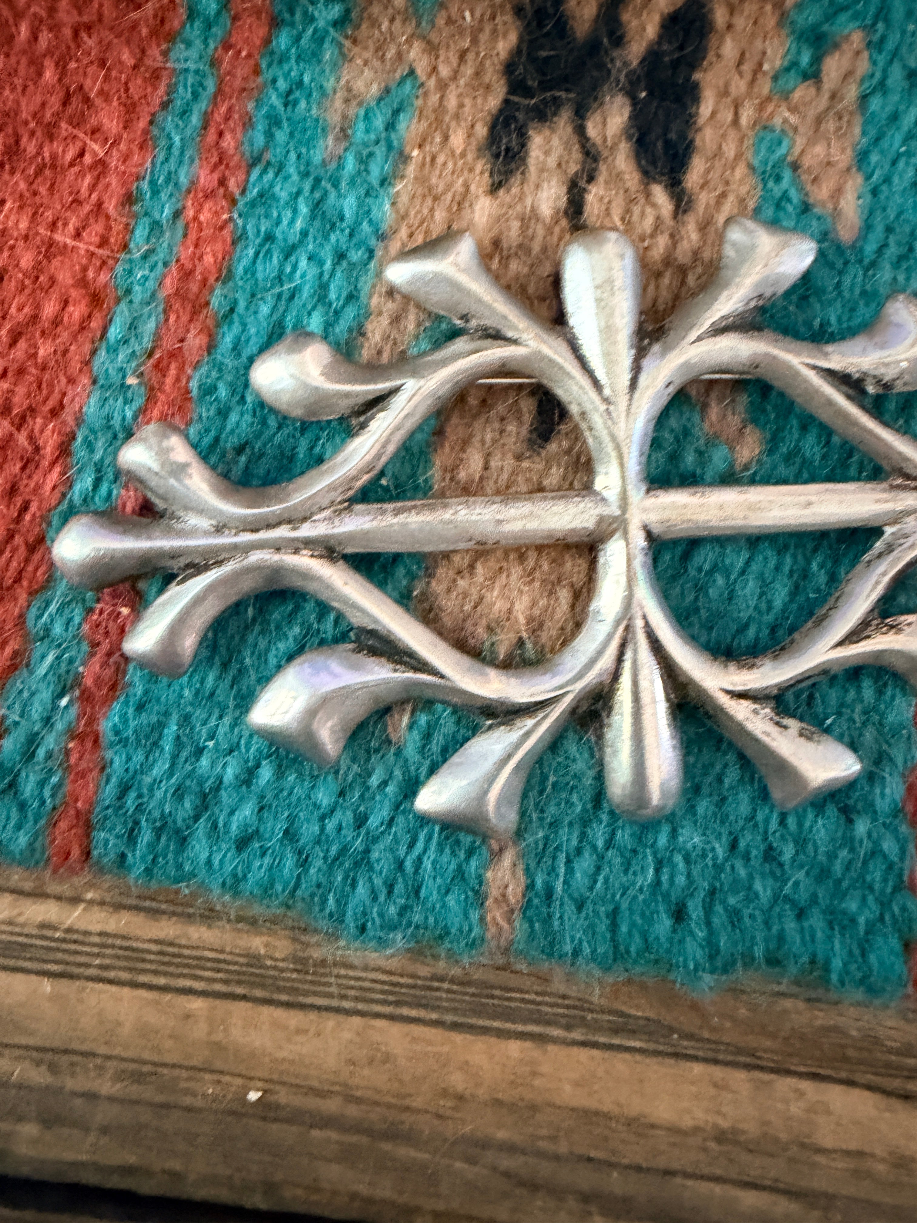 Old Pawn Handcrafted Sterling Silver Brooch