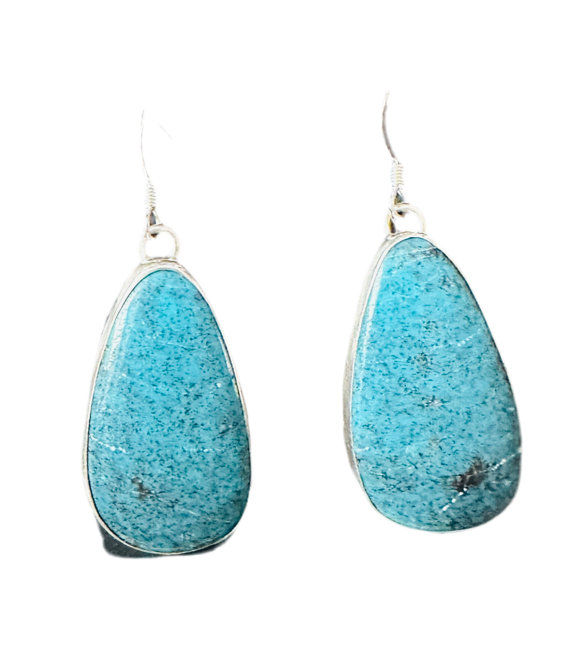 Navajo Turquoise & Sterling Silver Dangle Earrings