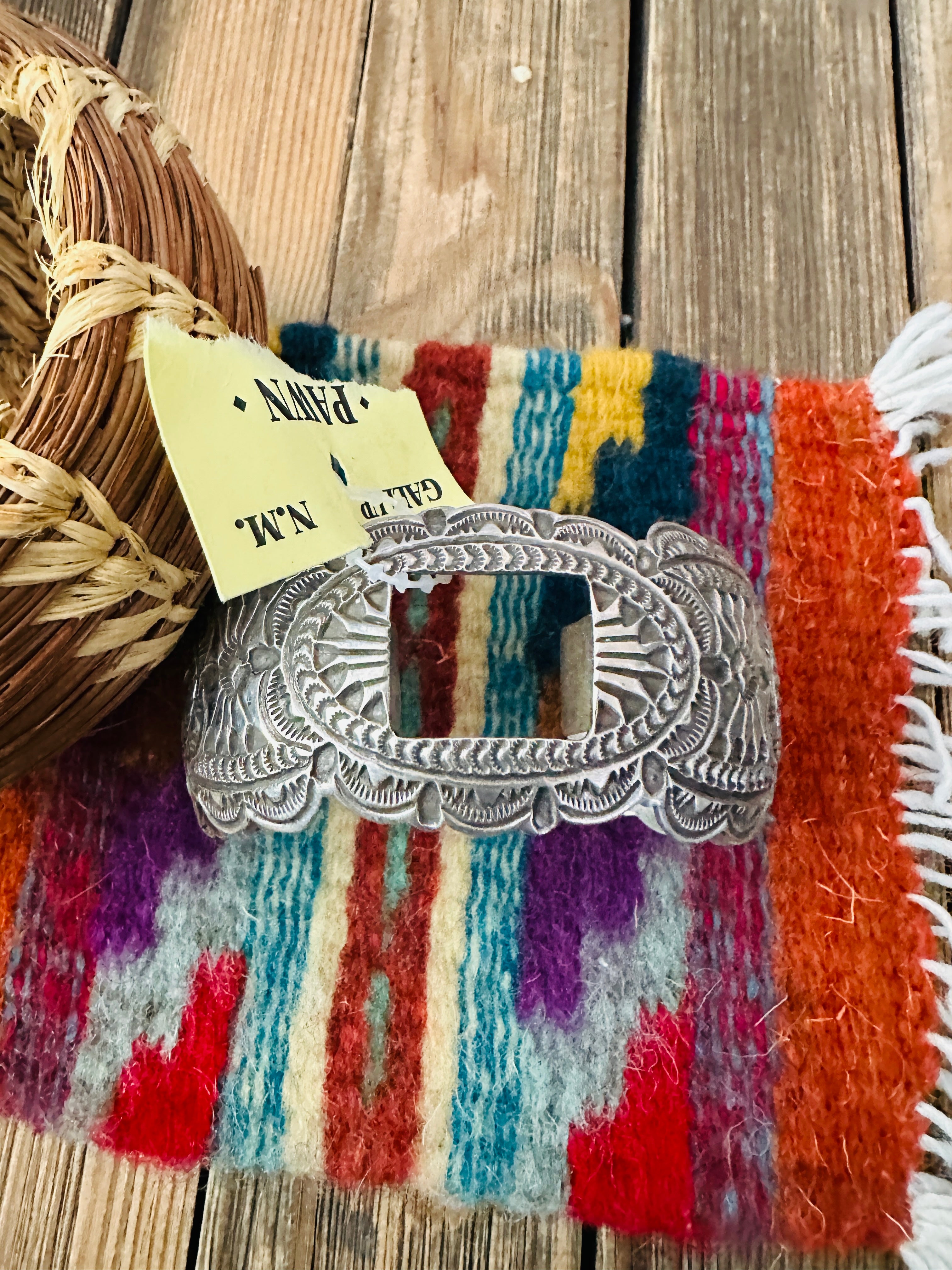 Handcrafted Old Pawn Sterling Silver Watch Cuff Bracelet