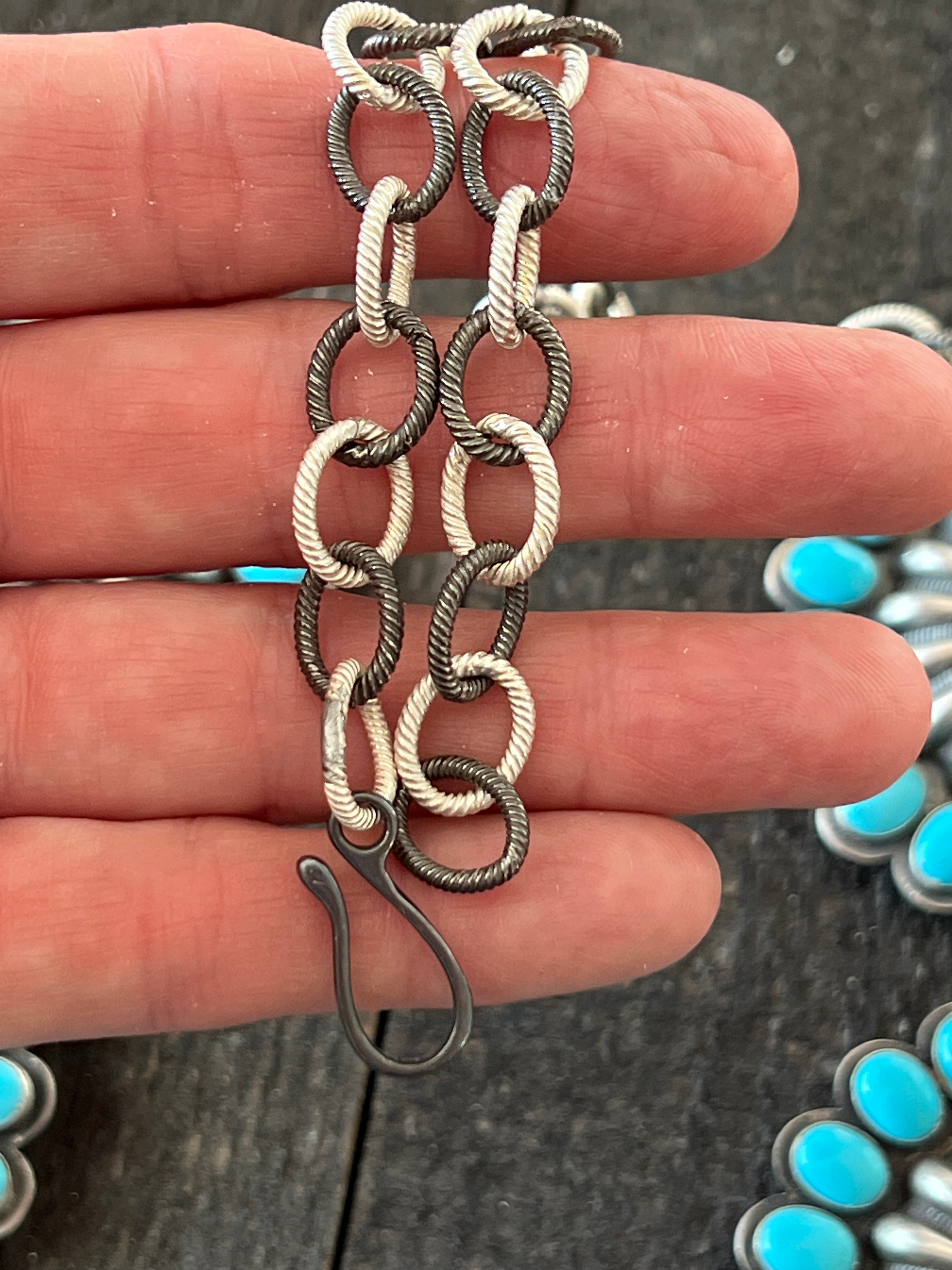 Handcrafted Amazing Spiny Oyster, Kingman Turquoise & Sterling Silver Lariat Necklace by Gilbert Platero