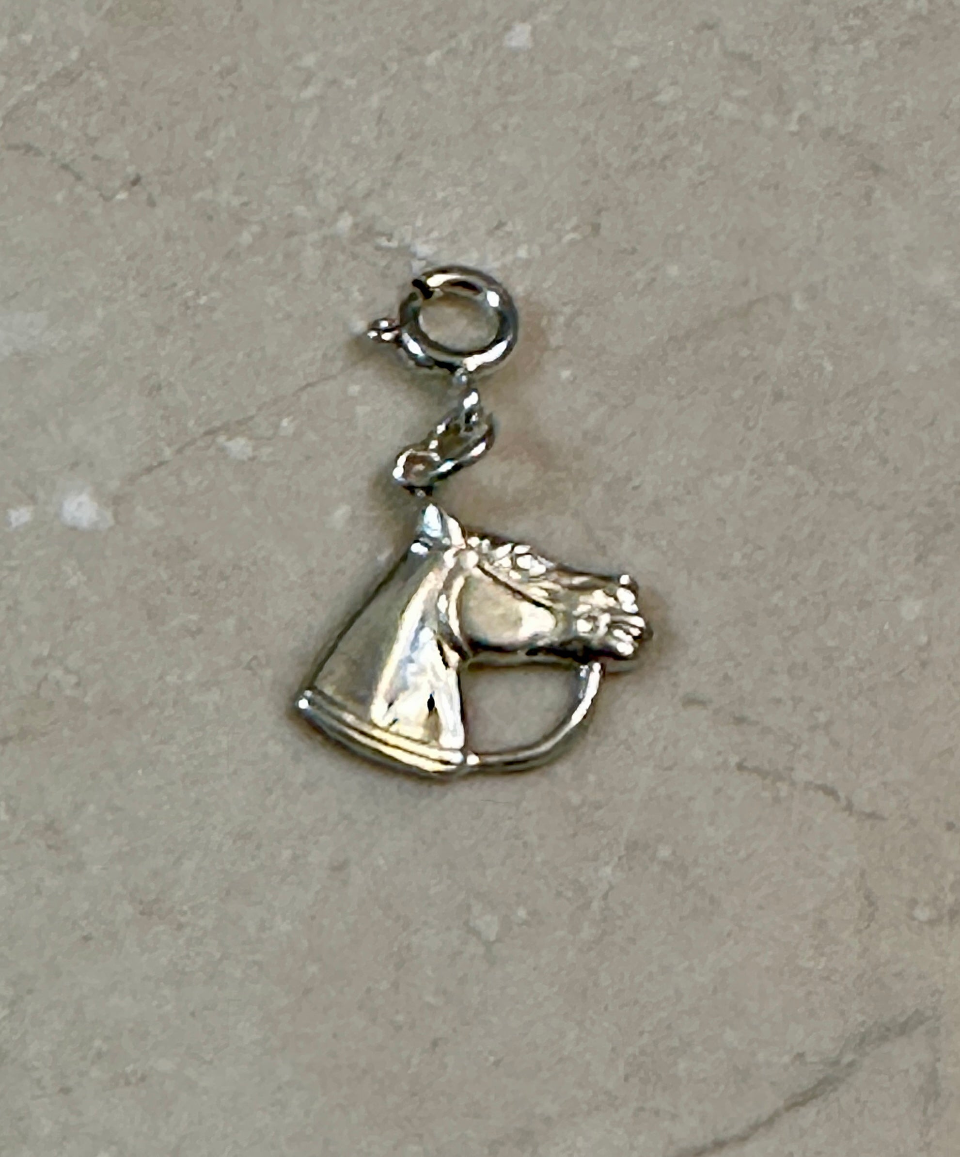 Sterling Silver Horse Head Charm