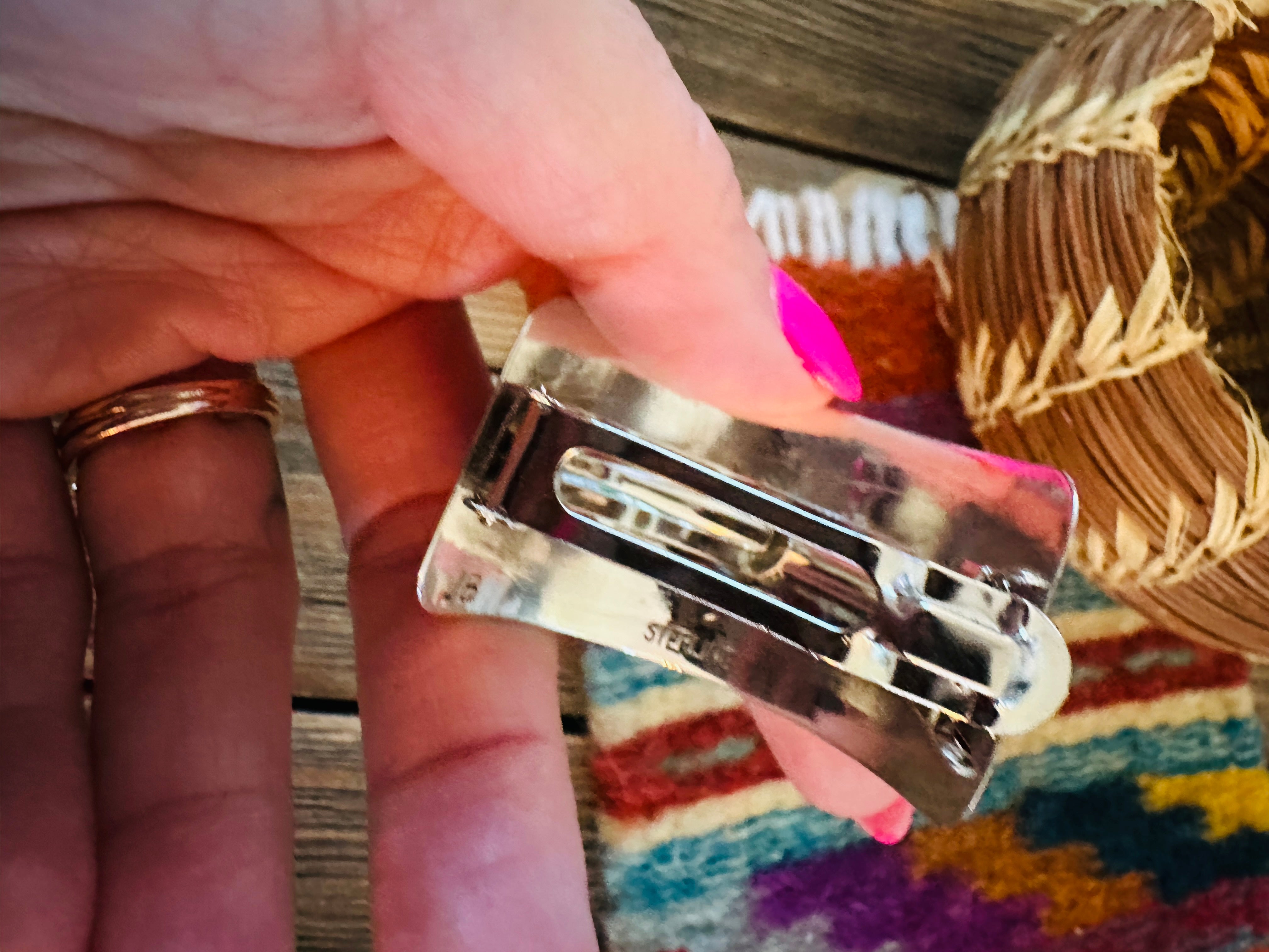 Handcrafted Sterling Silver Hair Barrette