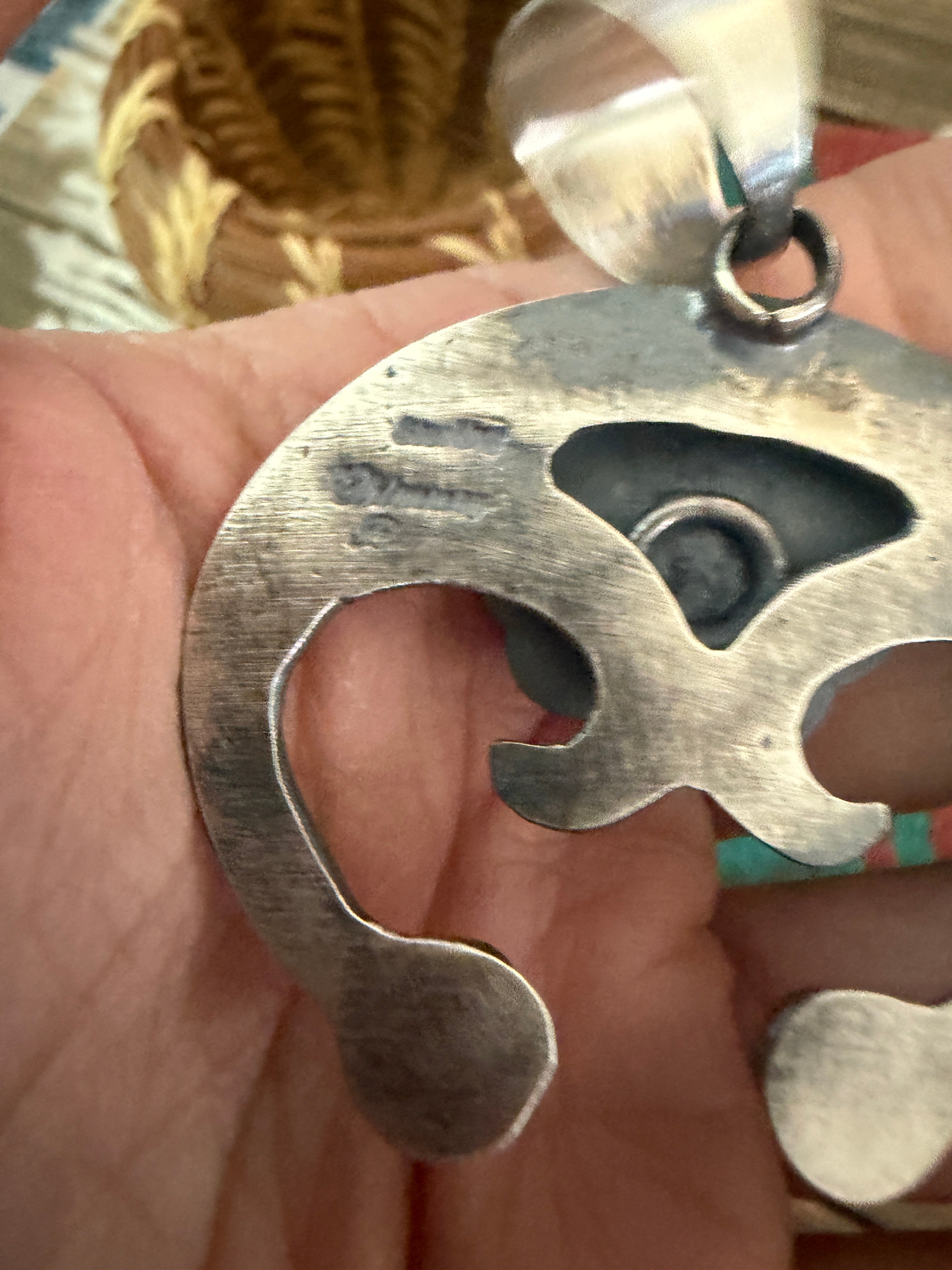 Handcrafted Sterling Silver Flower Naja Pendant by Chimney Butte