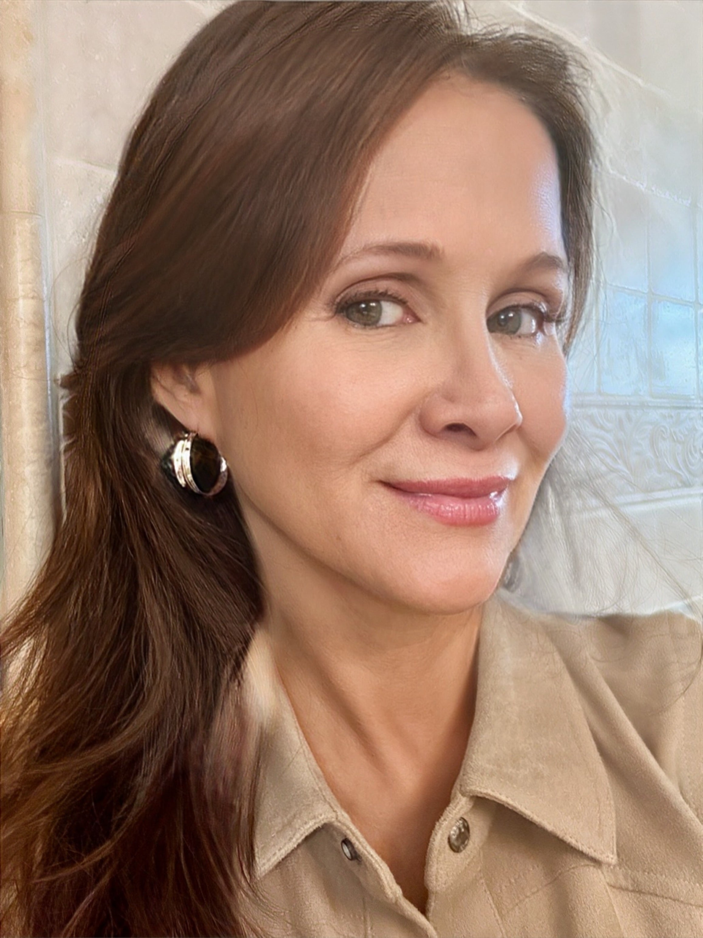 Copper Reflection Hoops